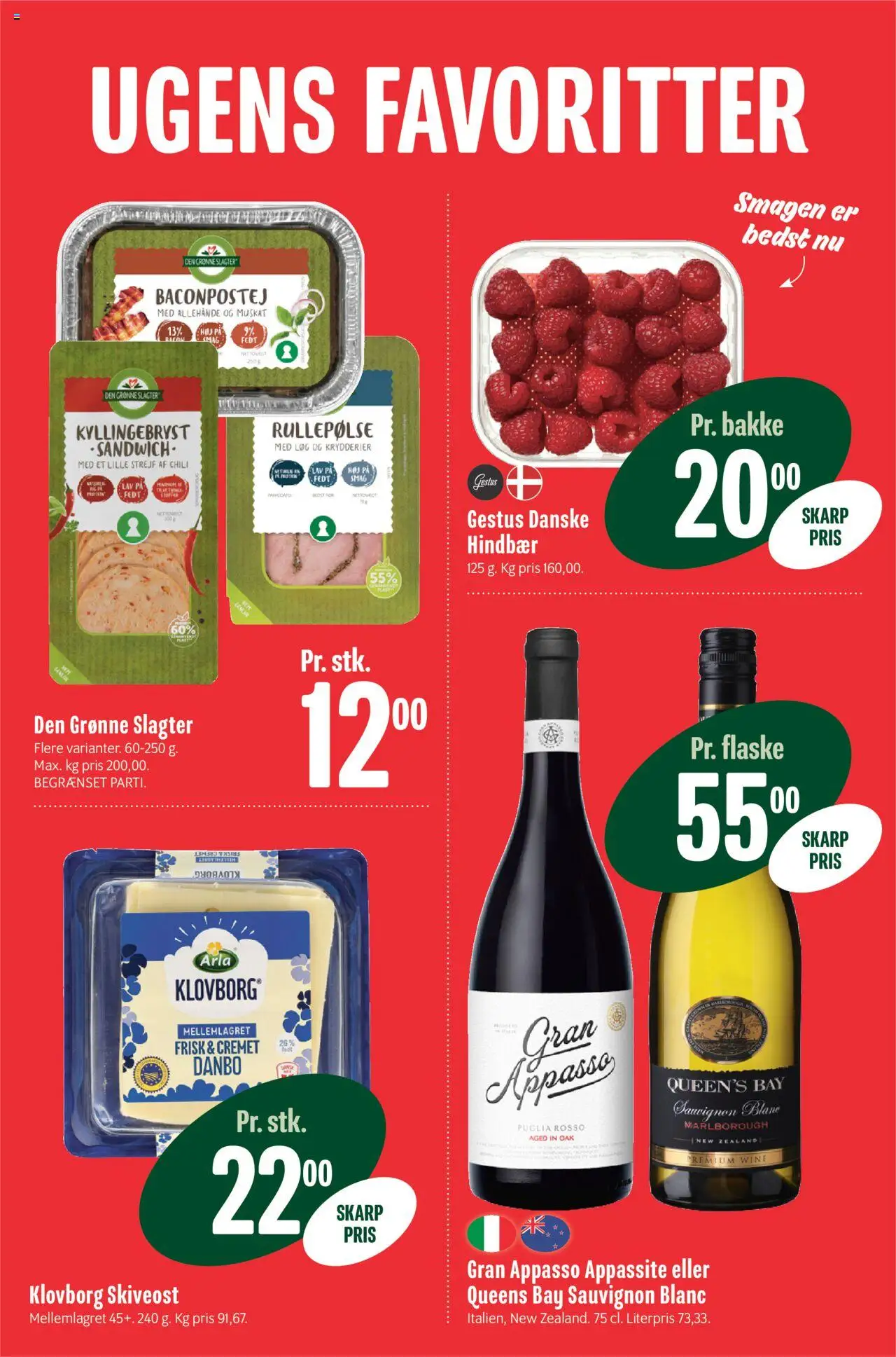 Min Købmand Tilbudsavis gyldig fra 04.07.2025 | Side: 3 | Produkter: Løg, Rullepølse, Hindbær, Skiveost
