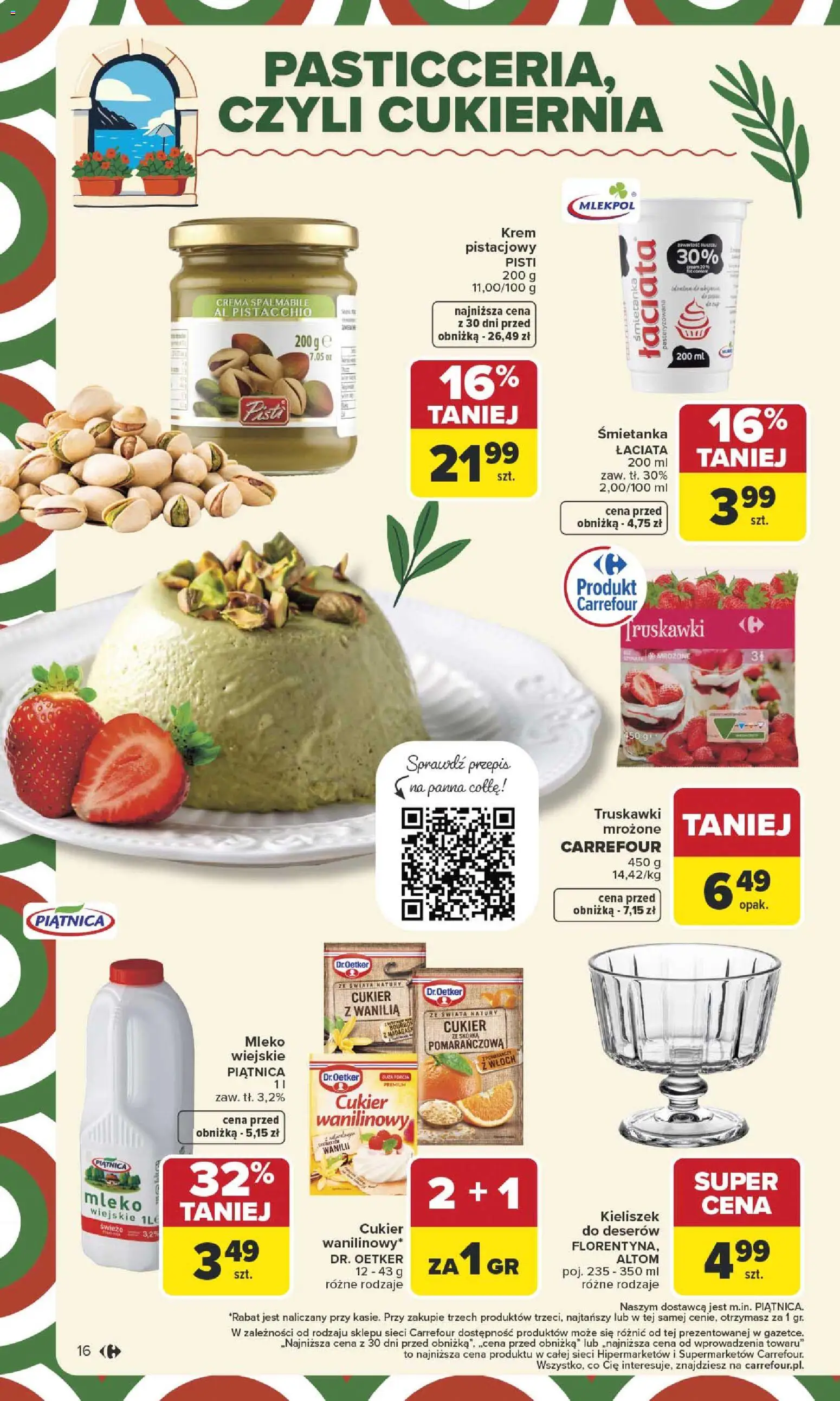 Carrefour Gazetka od 12.01.2026 | Strona: 18 | Produkty: Bourbon, Mleko, Truskawki, Krem