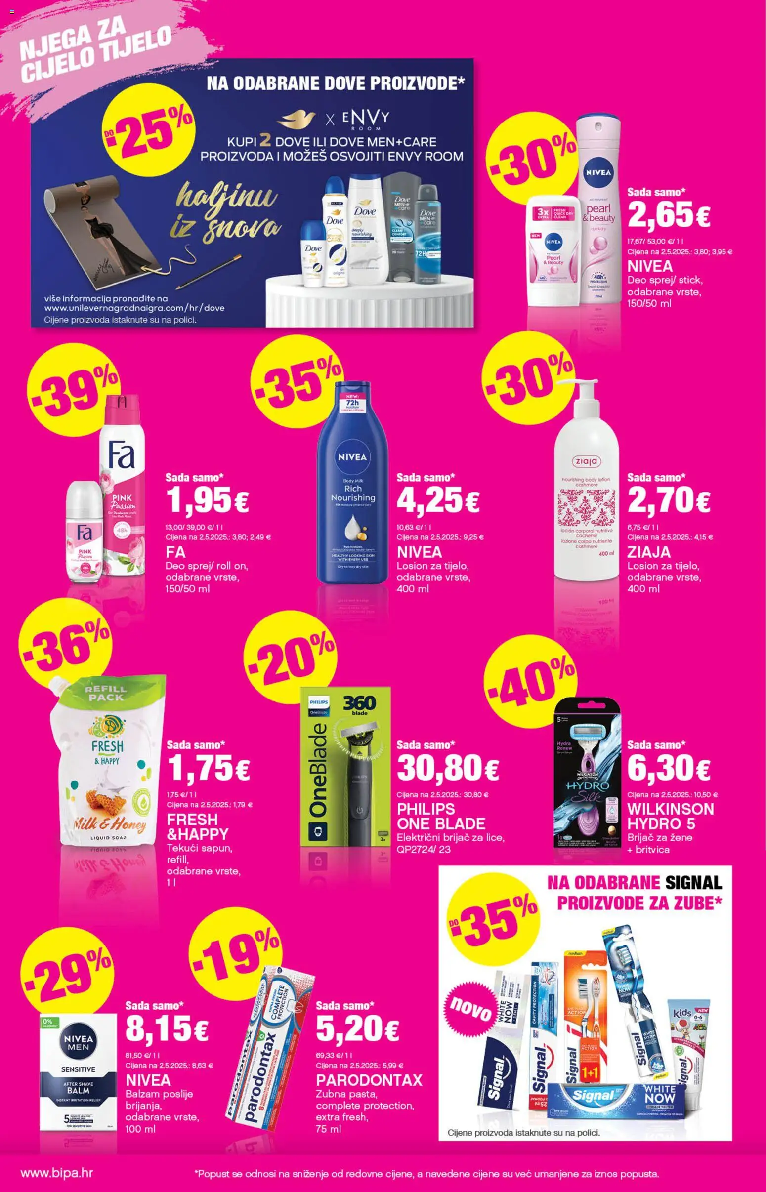 Bipa katalog | vrijedi od 02.04.2026 | Stranica: 12 | Proizvodi: Brijač, Nivea, Dove, Parodontax