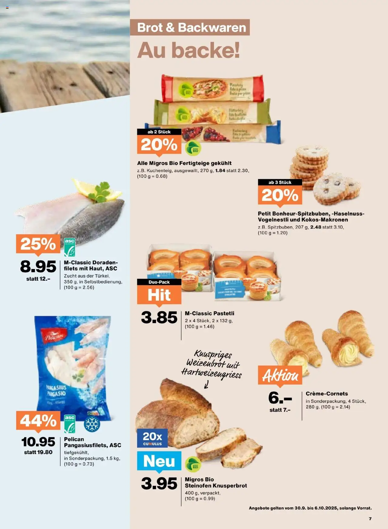 Migros Aktionen – gültig ab 30.09.2025 | Seite: 7 | Produkte: Brot