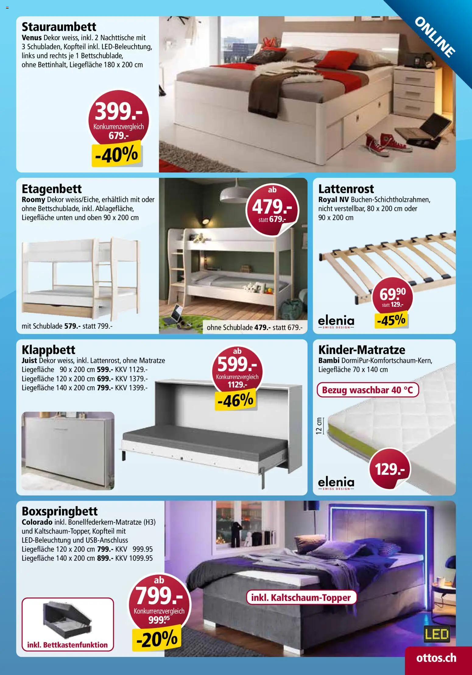 Otto's Aktionen Online – gültig ab 22.11.2025 | Seite: 31 | Produkte: Matratze, Lattenrost, Boxspringbett