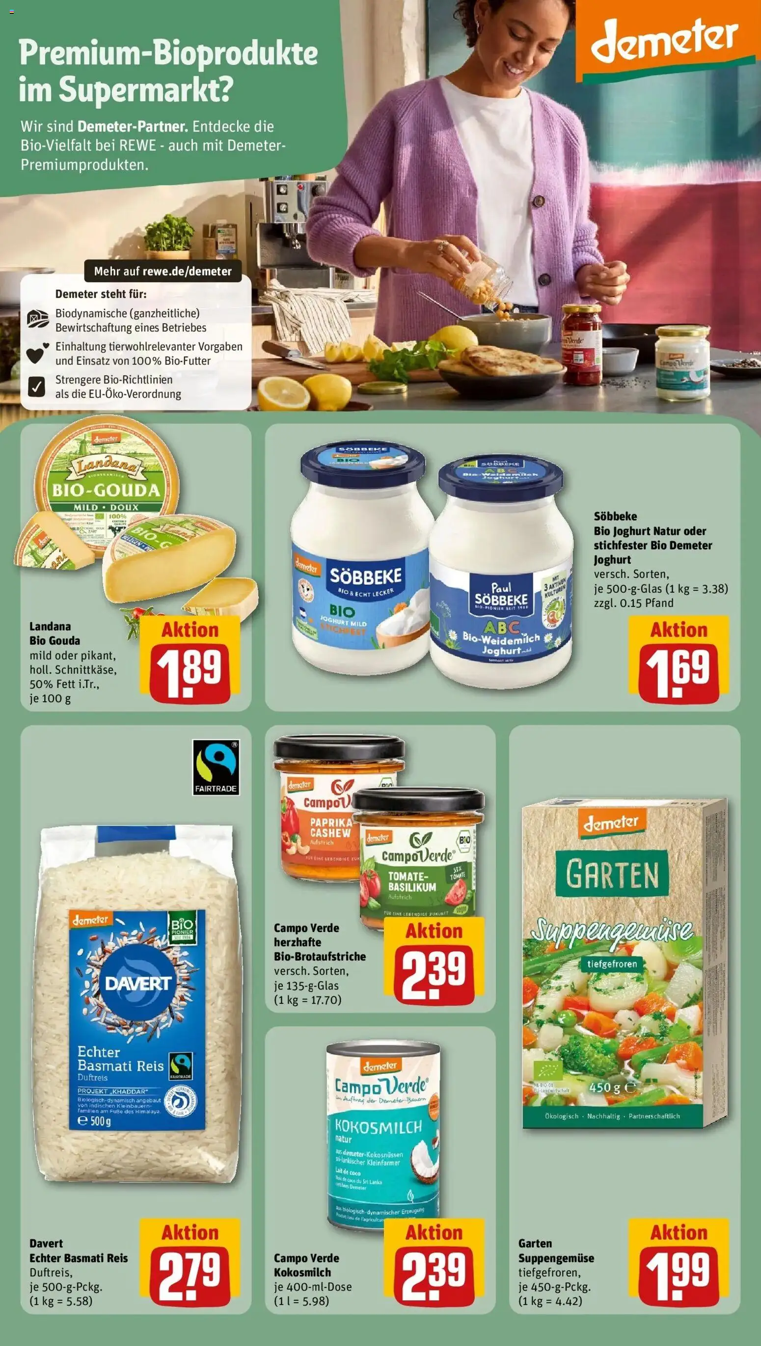 Rewe Prospekt Bremen	 – gültig ab 09.03.2026 | Seite: 25 | Produkte: Joghurt, Gouda, Paprika, Reis