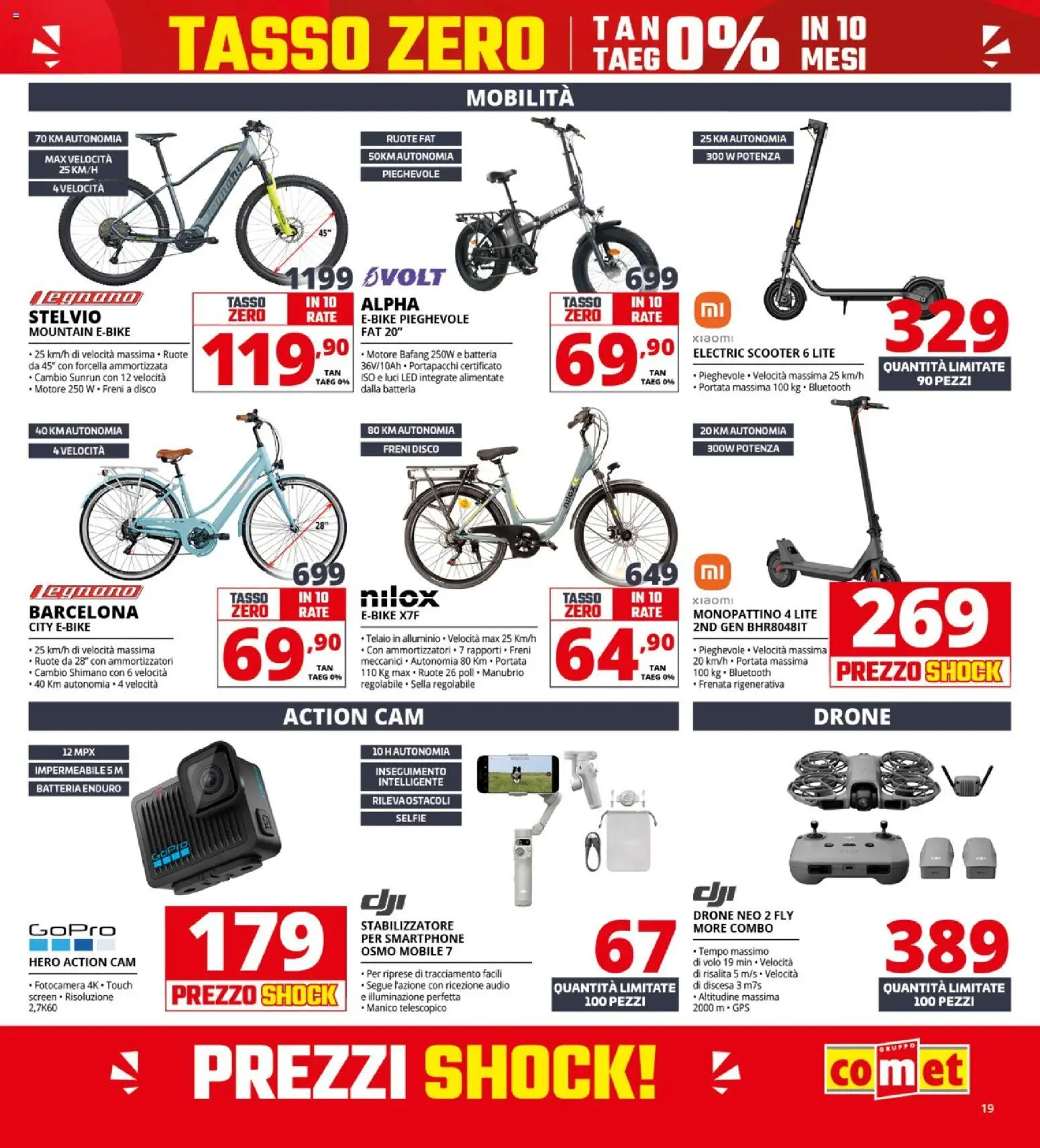 Volantino Comet del 23.04.2026 | Pagina: 19 | Prodotti: Smartphone, Fotocamera, Disco, Batteria