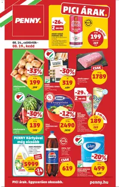 PENNY akciós ujság - amely érvényes a következő dátumtól: 14.08.2025 | Oldal: 1