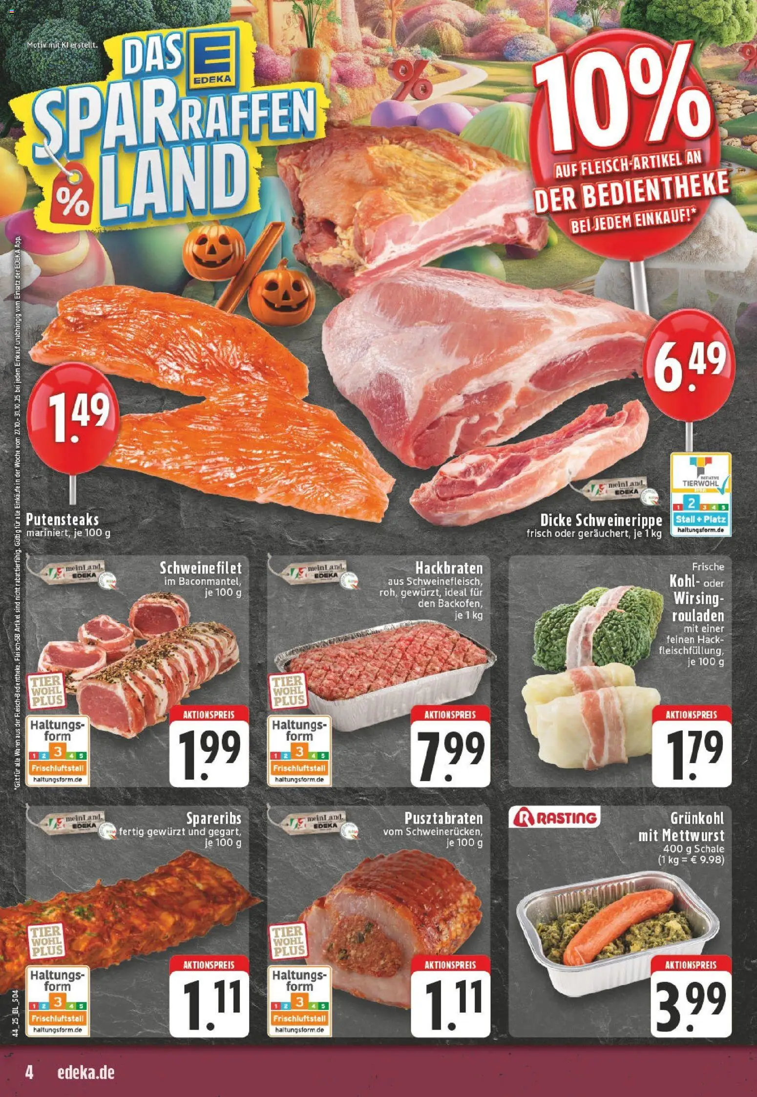 Edeka prospekt Hennef - Uckerath	 – gültig ab 26.10.2025 | Seite: 4 | Produkte: Schweinefilet