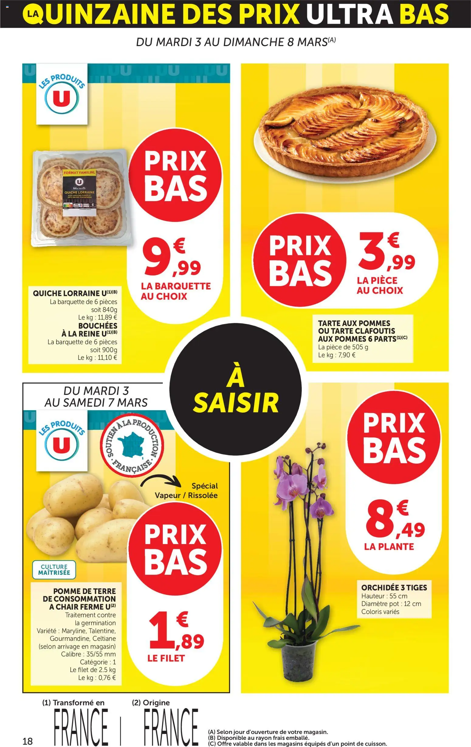 {H1} | Page: 18 | Produits: Pomme de terre, Lardons, Pâte brisée, Pommes