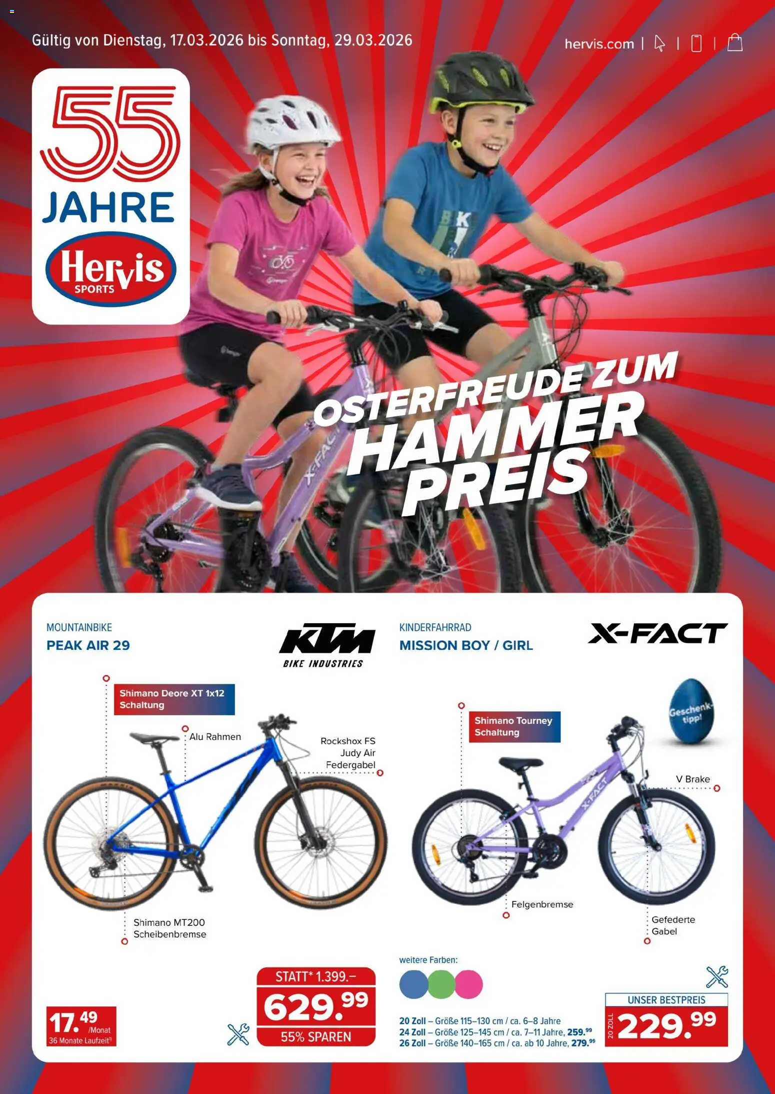 Hervis Angebote gültig ab 17.03.2026 | Seite: 1