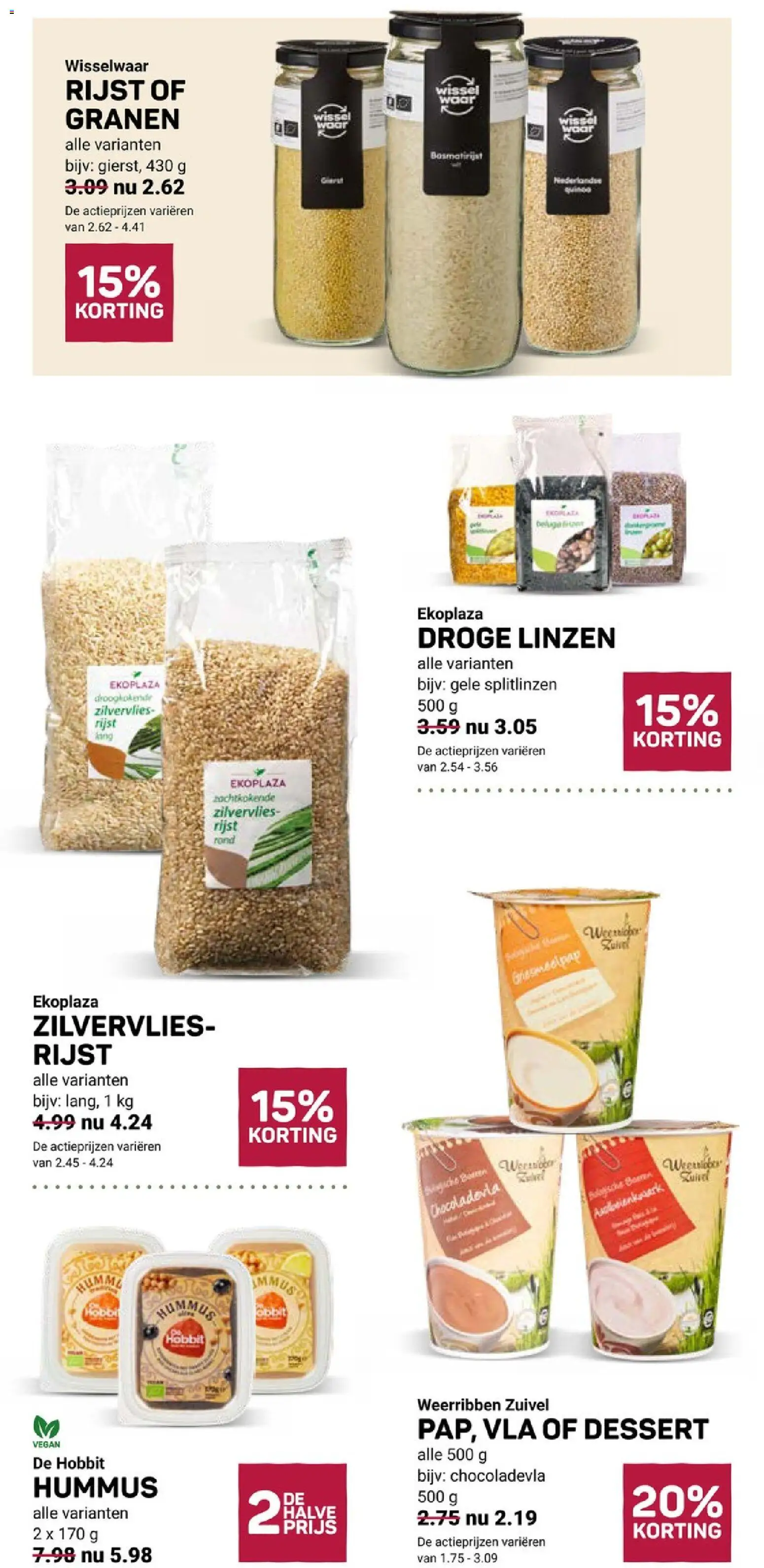 {H1} | Pagina: 12 | Producten: Zuivel, Rijst, Granen, Linzen