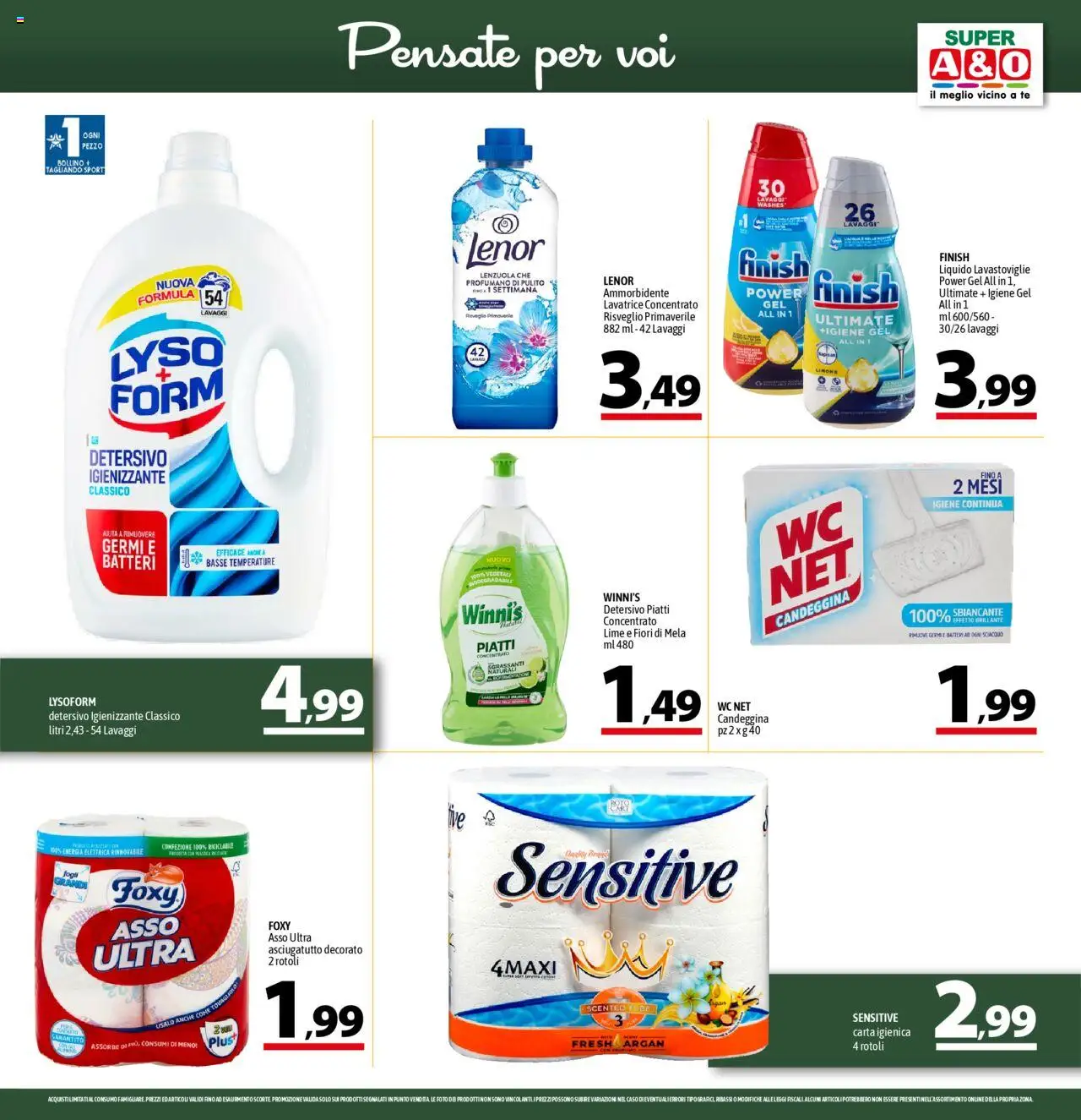 Volantino A&O del 16.10.2025 | Pagina: 15 | Prodotti: Carta igienica, Ammorbidente, Limone, Asciugatutto
