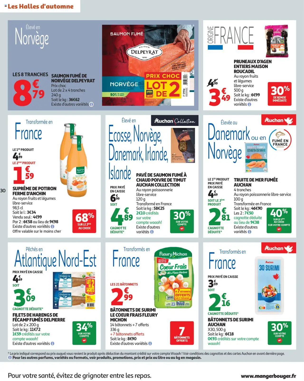 {H1} | Page: 30 | Produits: Ail, Saumon fumé, Truite fumée, Poissonnerie
