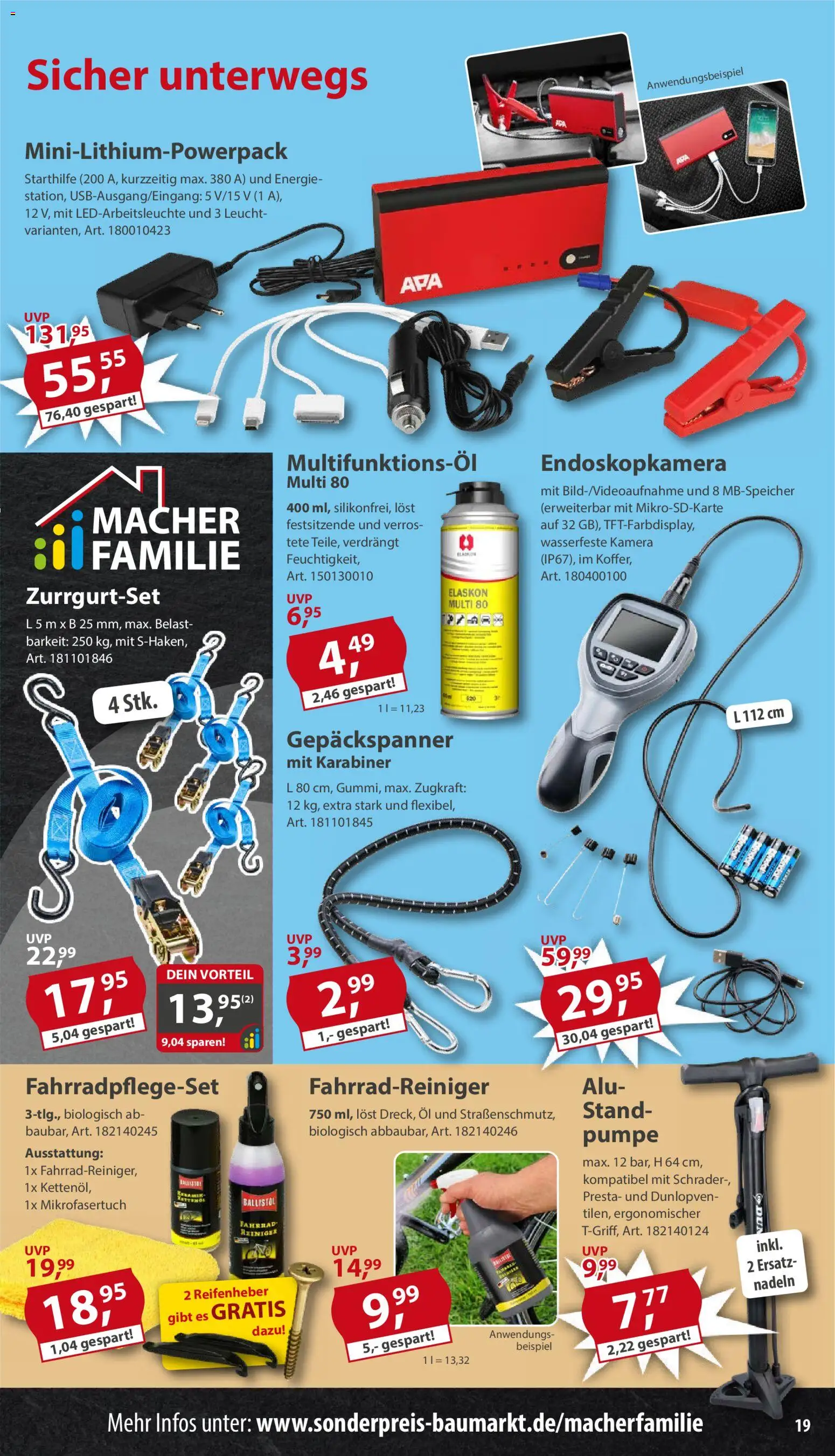 Sonderpreis Baumarkt Prospekt 	 – gültig ab 02.05.2026 | Seite: 19 | Produkte: Kamera, Öl