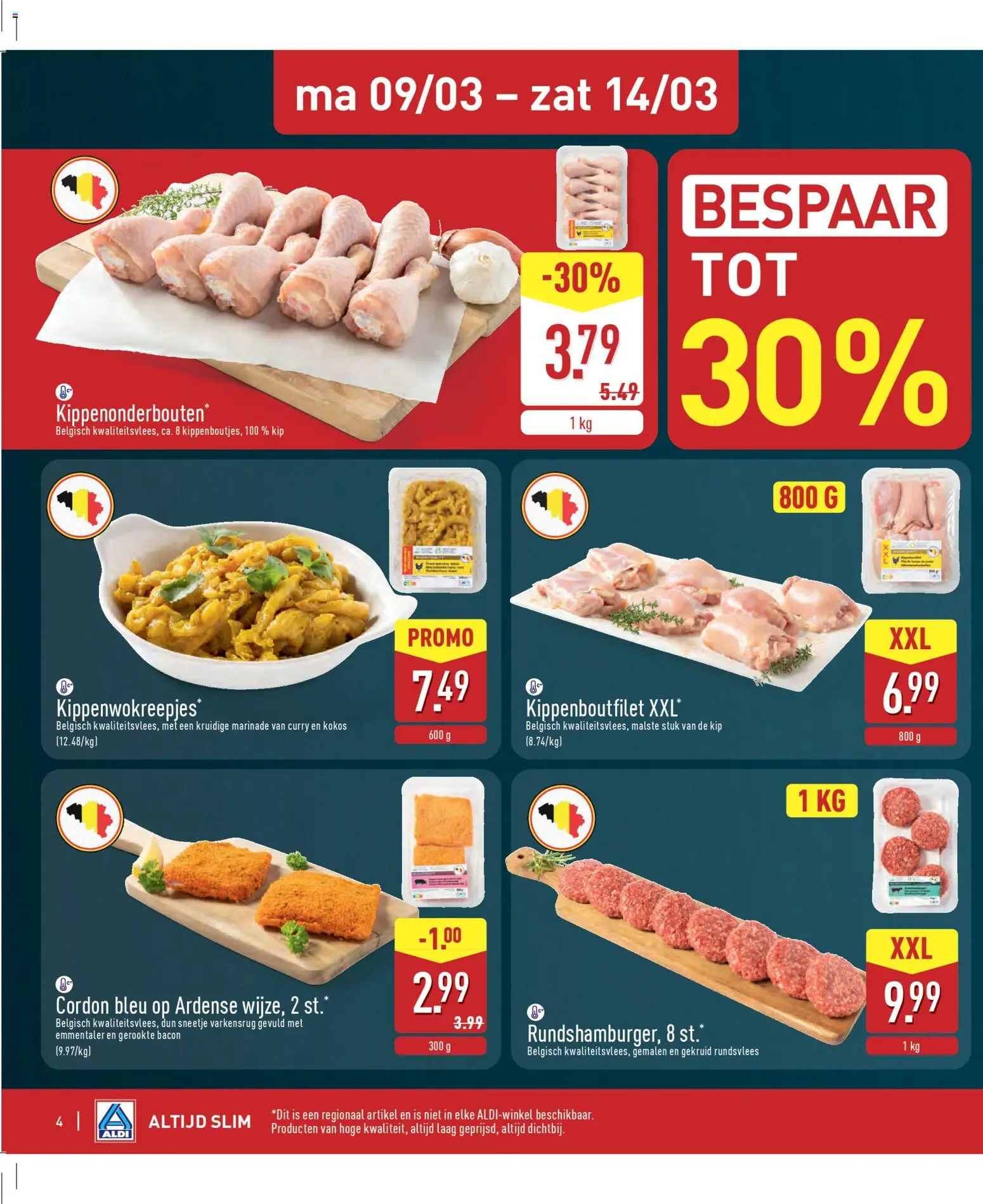 {H1} | Pagina: 4 | Producten: Bacon, Kip