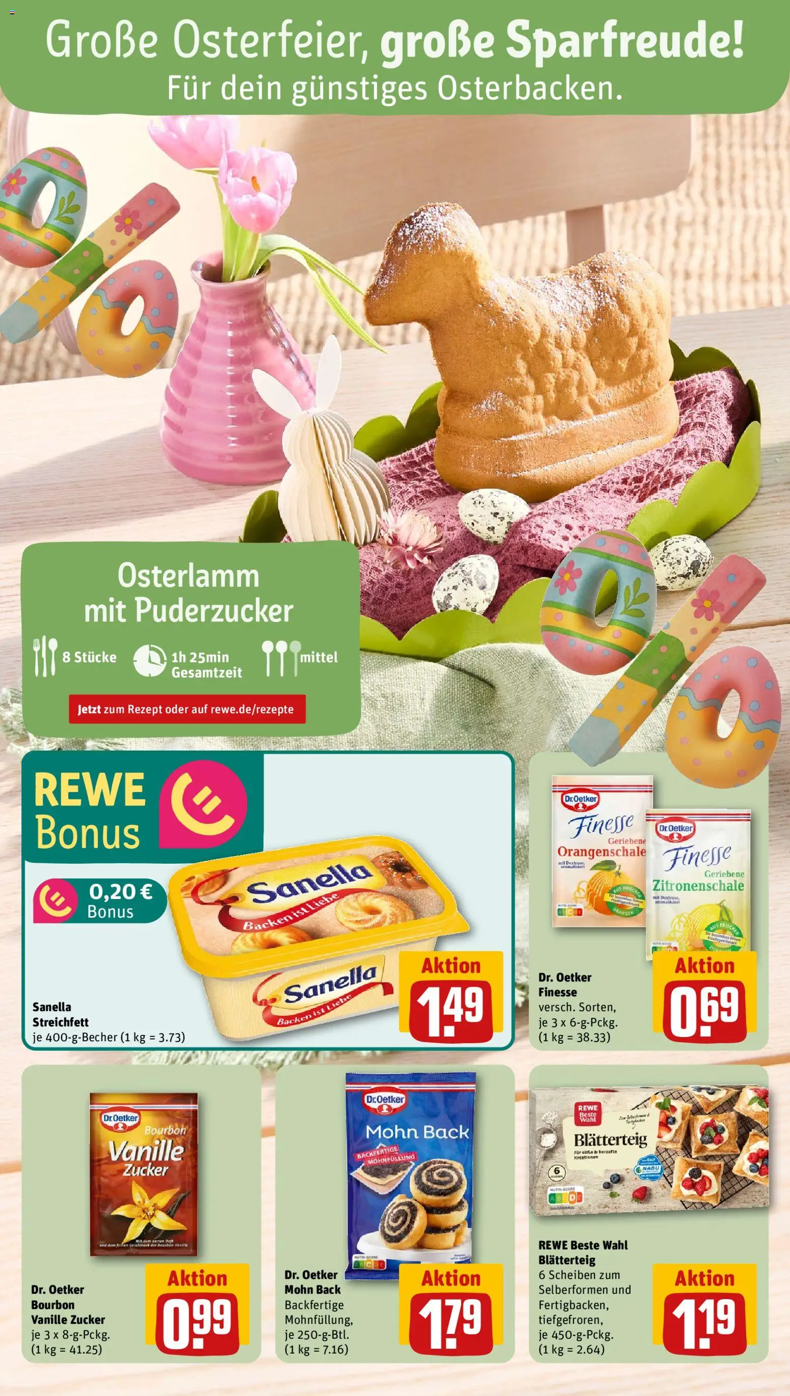 Rewe Prospekt 	 – gültig ab 16.03.2026 | Seite: 4 | Produkte: Orangen, Zucker, Bourbon, Sanella