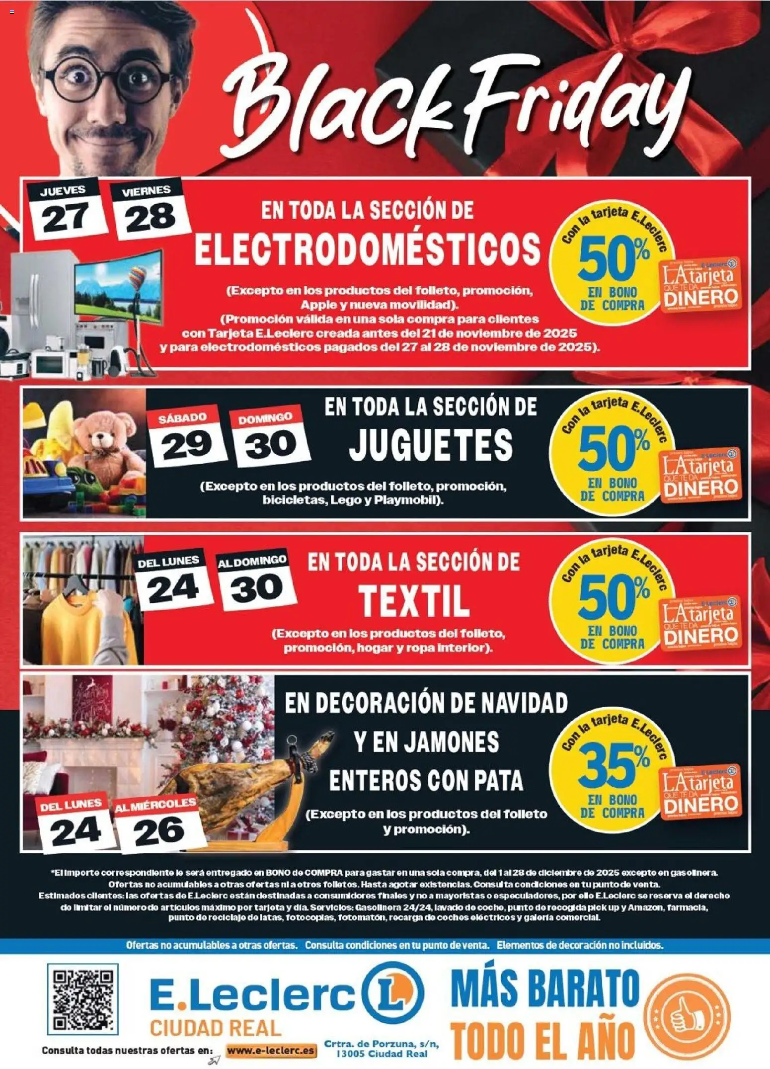 E.Leclerc - Black Friday │ válido desde el 24.11.2025 | Página: 4 | Productos: Apple, Ropa, Juguetes