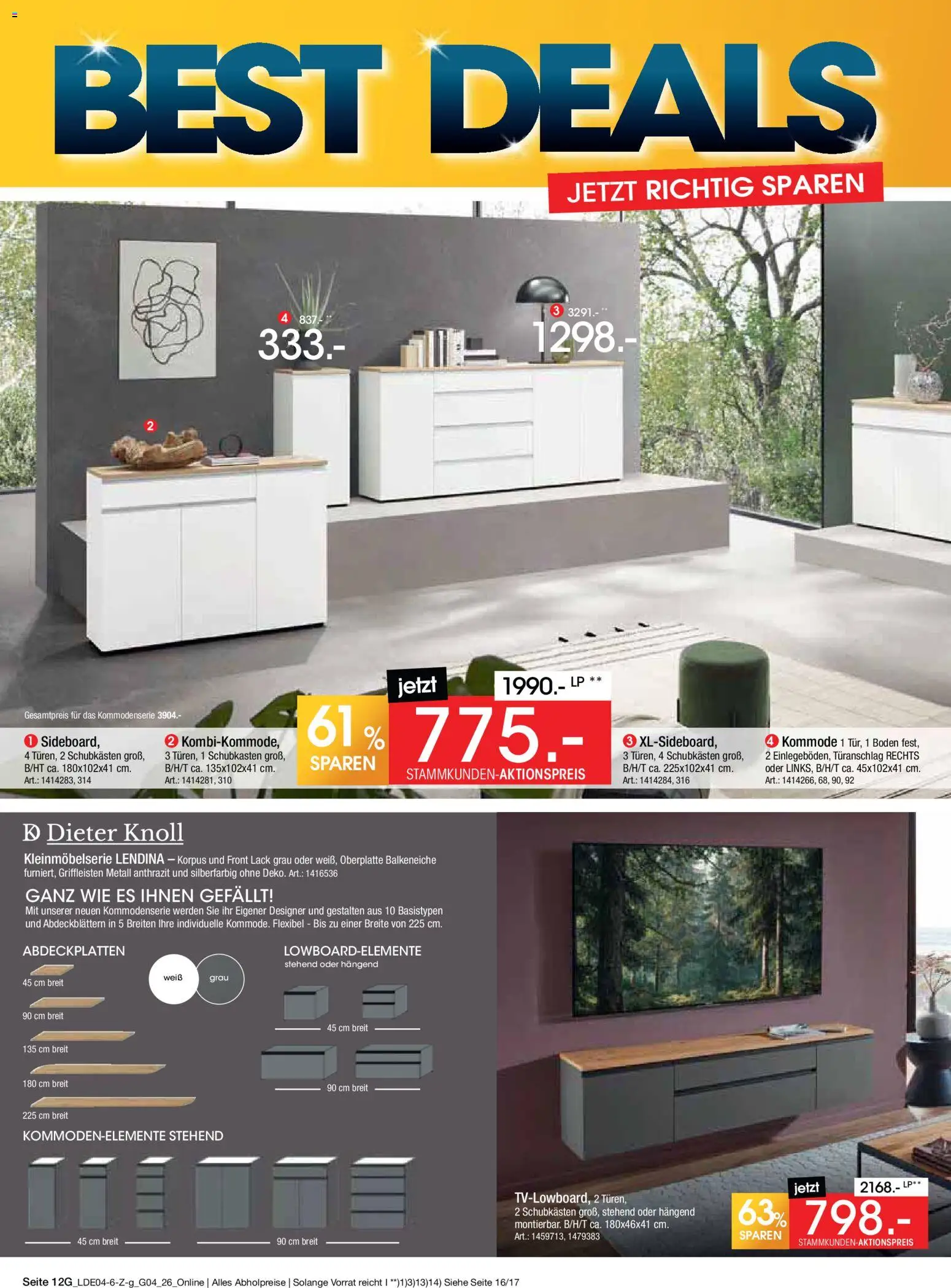 Zurbrüggen Italienische Wochen – gültig ab 11.04.2026 | Seite: 26 | Produkte: Kommode