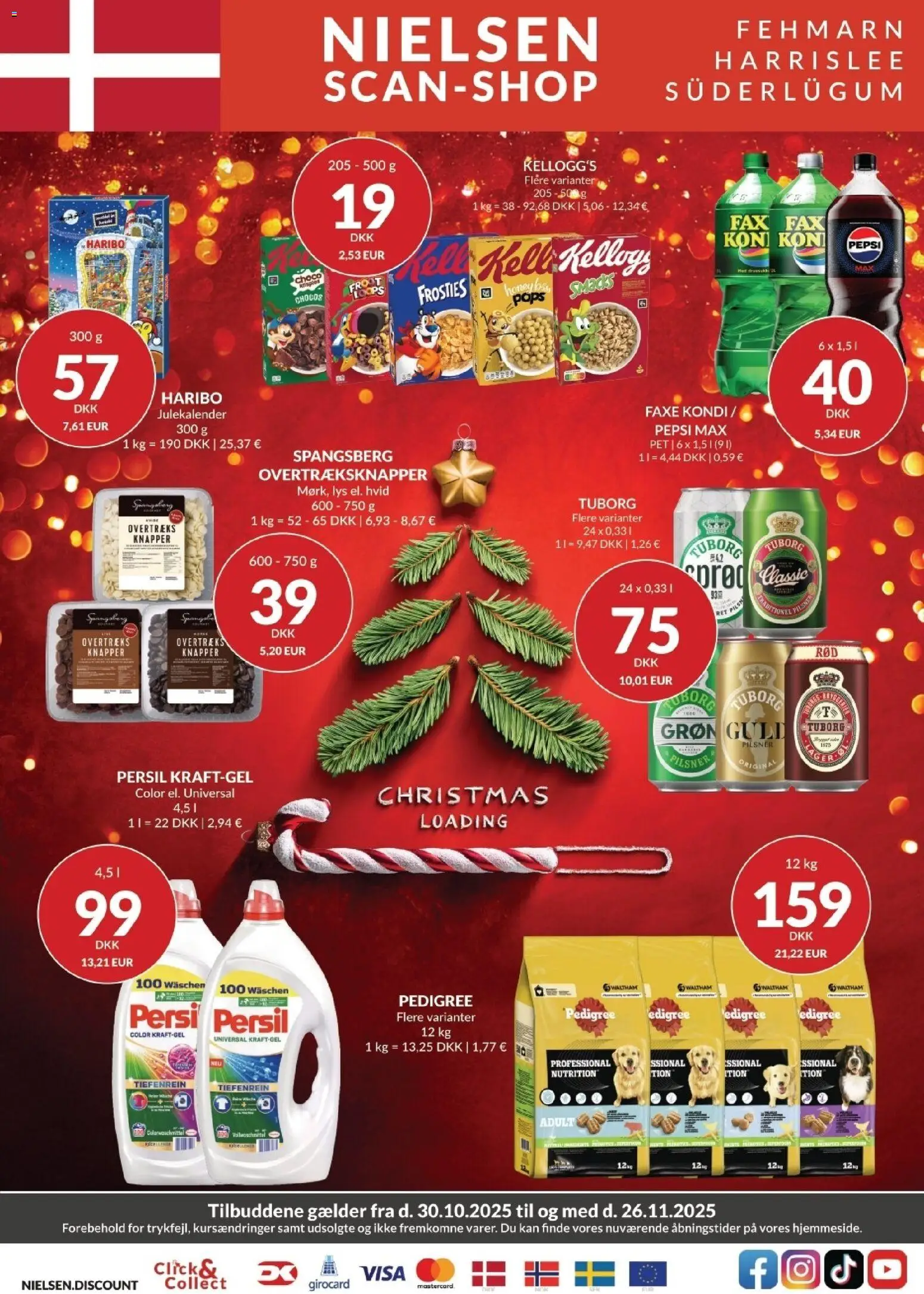 Nielsen Discount tilbudsavis – gyldig fra 30.10.2025 | Side: 1 | Produkter: Faxe Kondi, Pepsi, Pepsi Max