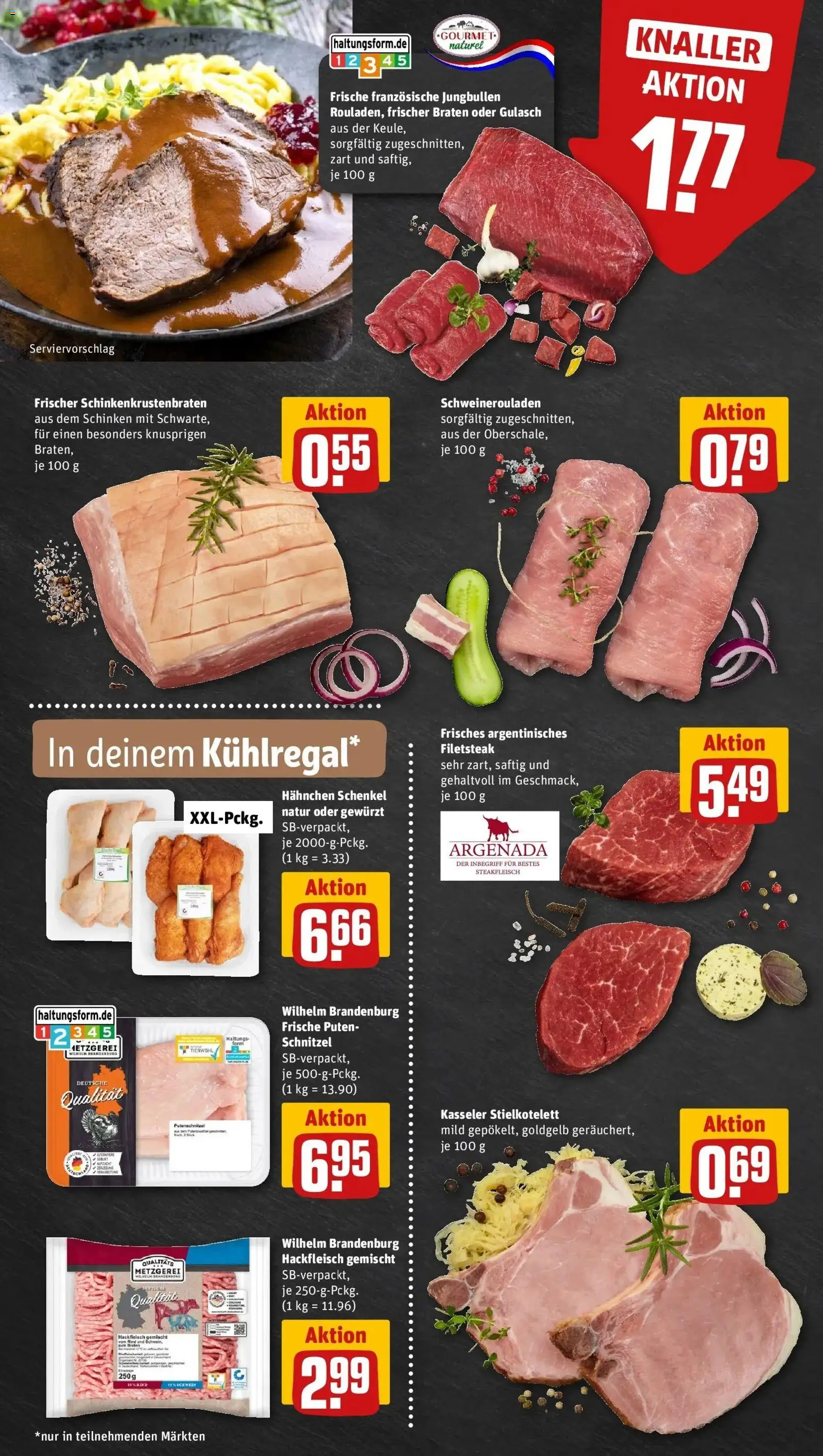 Rewe Prospekt Hamm	 – gültig ab 15.03.2026 | Seite: 6 | Produkte: Schnitzel, Putenschnitzel, Steak, Hackfleisch