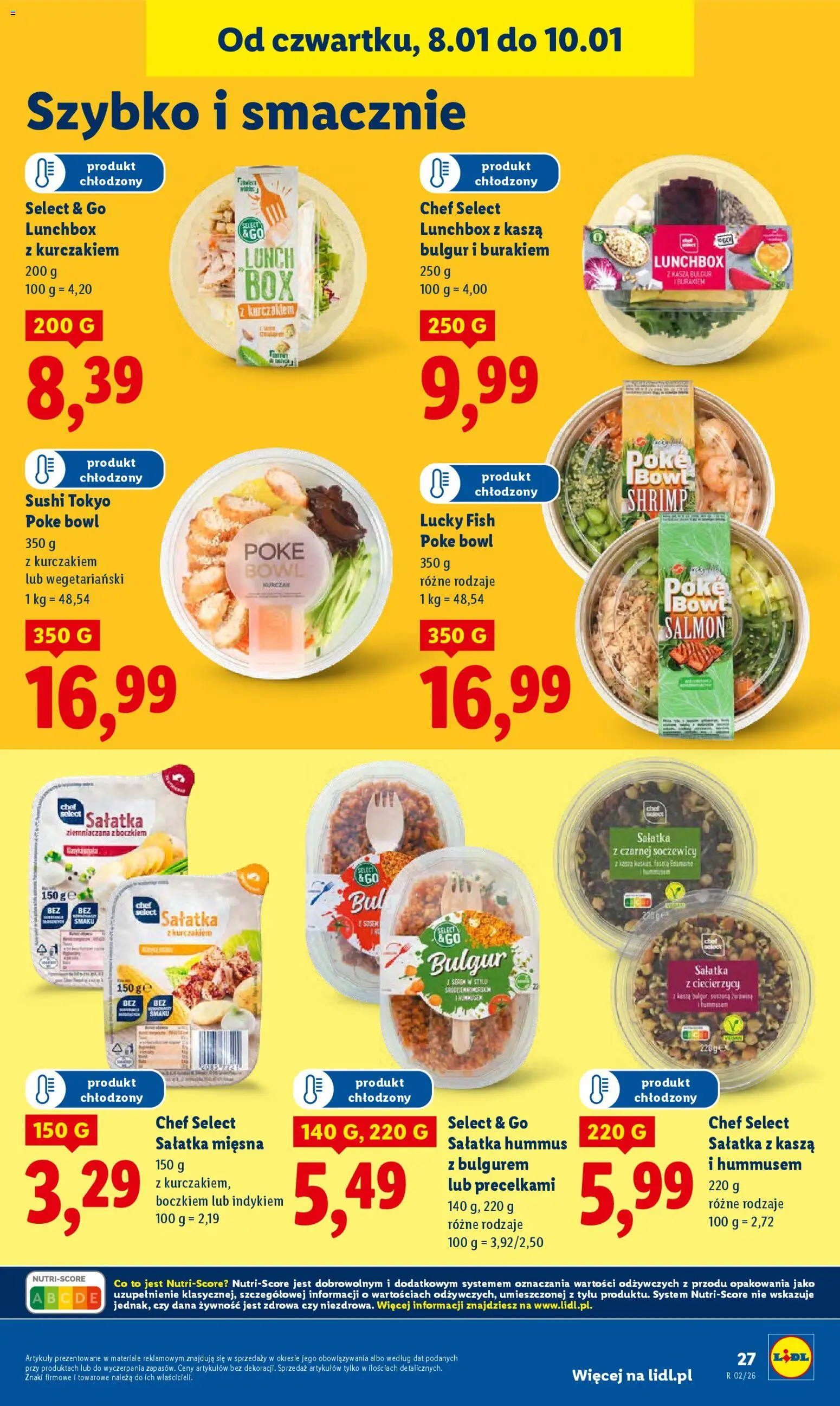 Lidl Gazetka od 08.01.2026 | Strona: 27 | Produkty: Kasza, Bulgur, Sałatka, Kasza bulgur