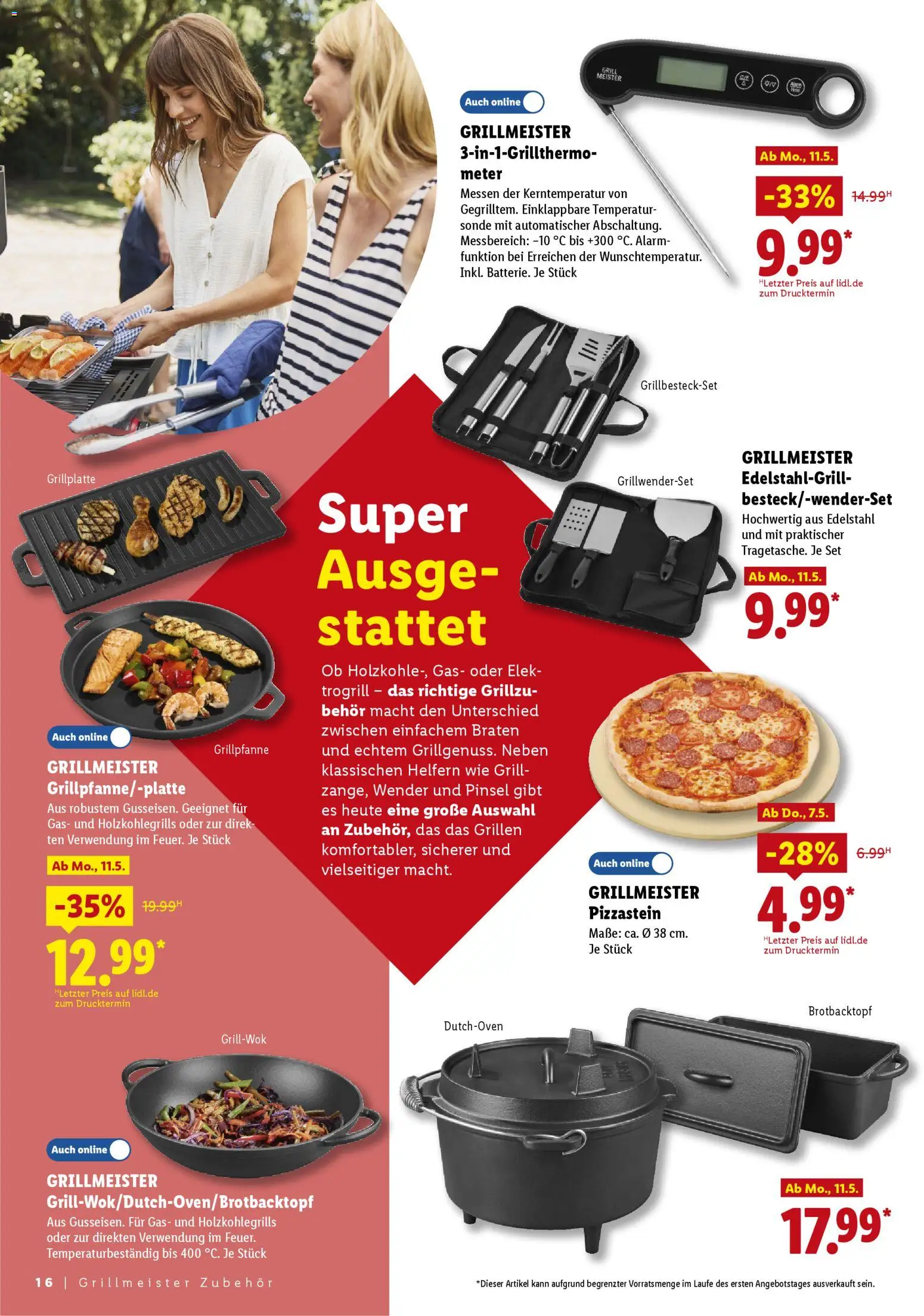 Lidl Prospekt – gültig ab 25.04.2026 | Seite: 16 | Produkte: Grill, Pinsel