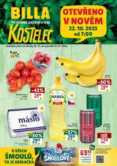 Náhled letáku Billa leták - Speciál: Kostelec od 22.10.2025
