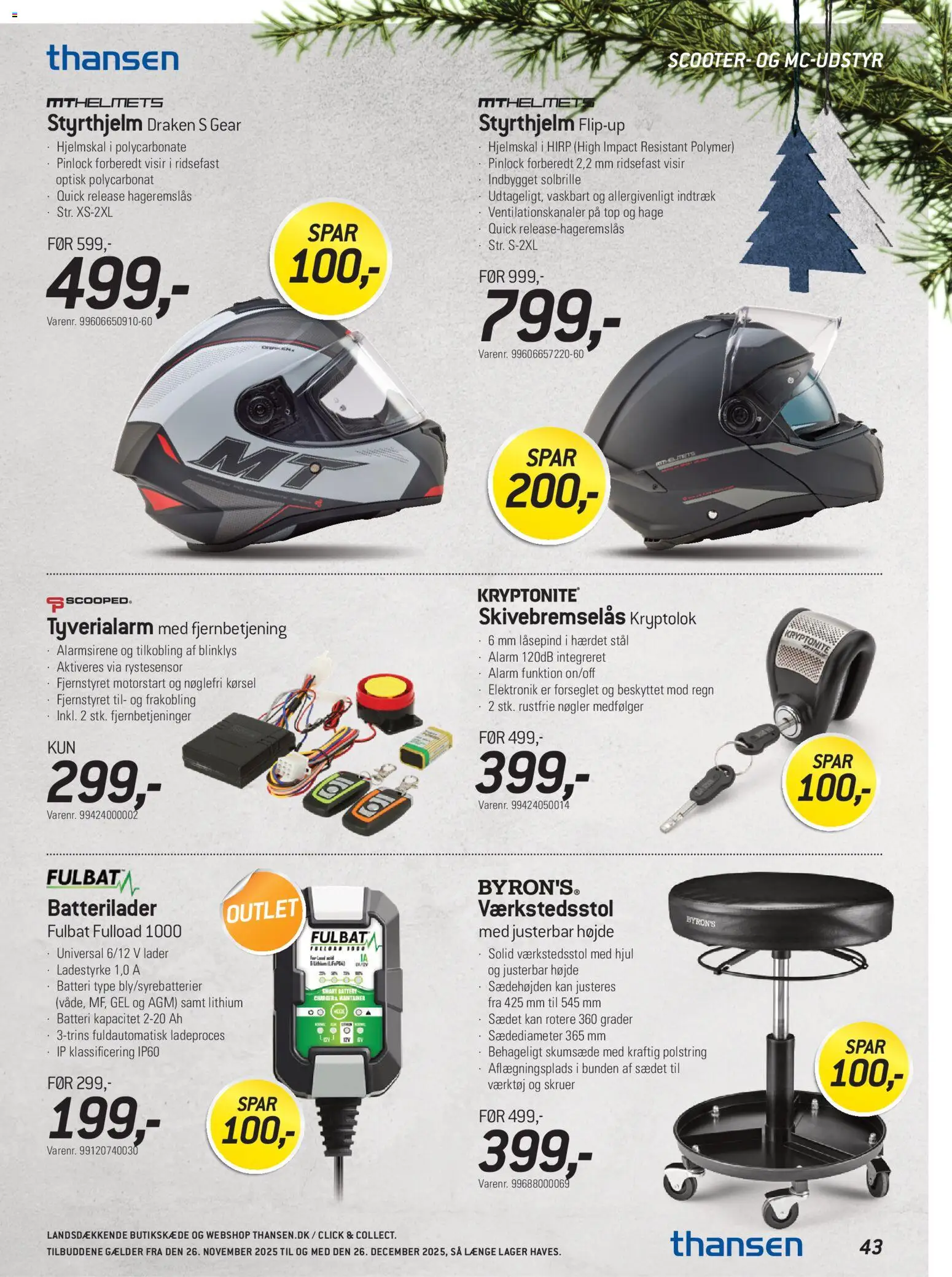 Thansen tilbudsavis – gyldig fra 26.11.2025 | Side: 43 | Produkter: Batteri
