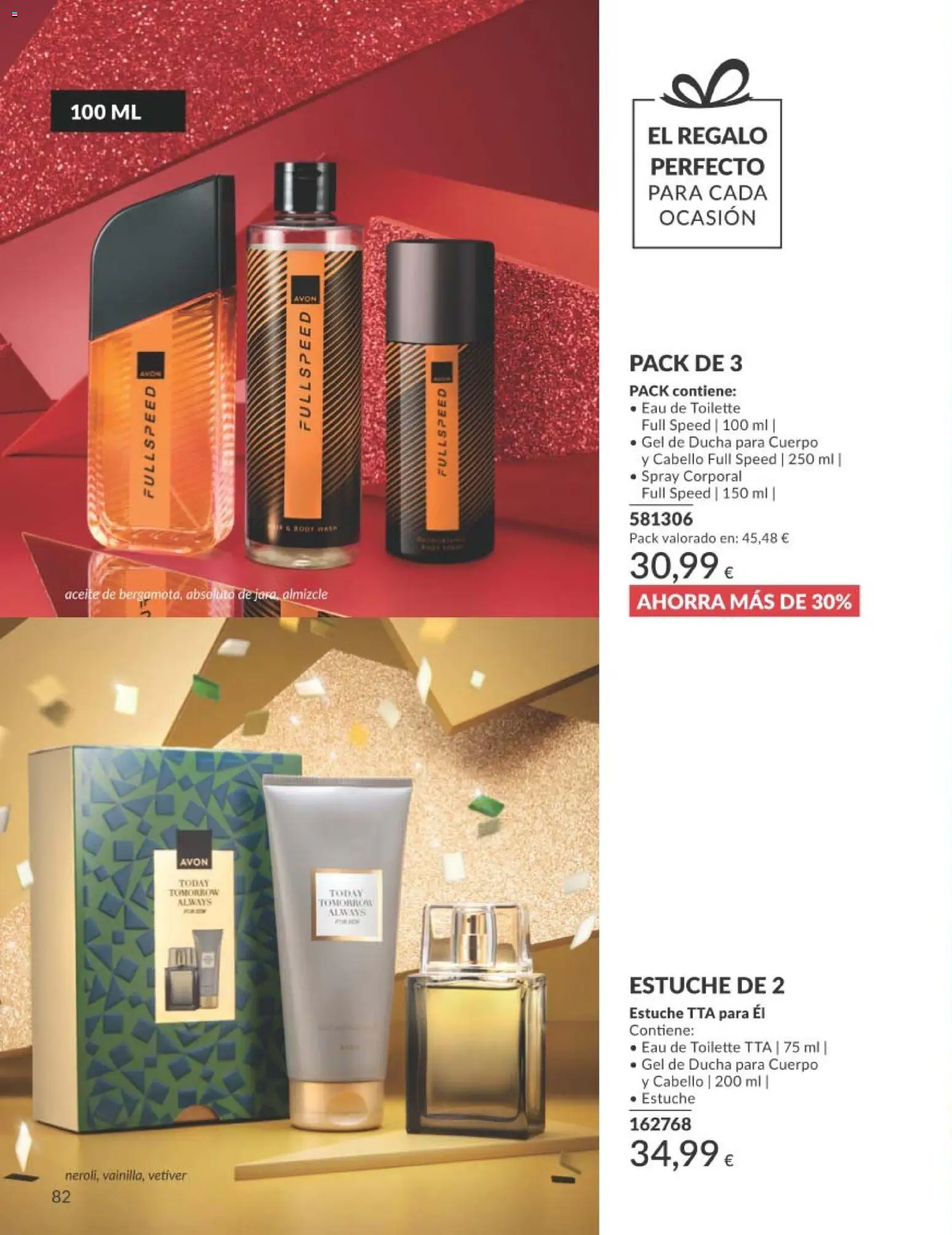 Catálogo AVON campaña 1 │ válido desde el 01.01.2026 | Página: 82 | Productos: Gel de ducha, Spray corporal, Body, Ducha