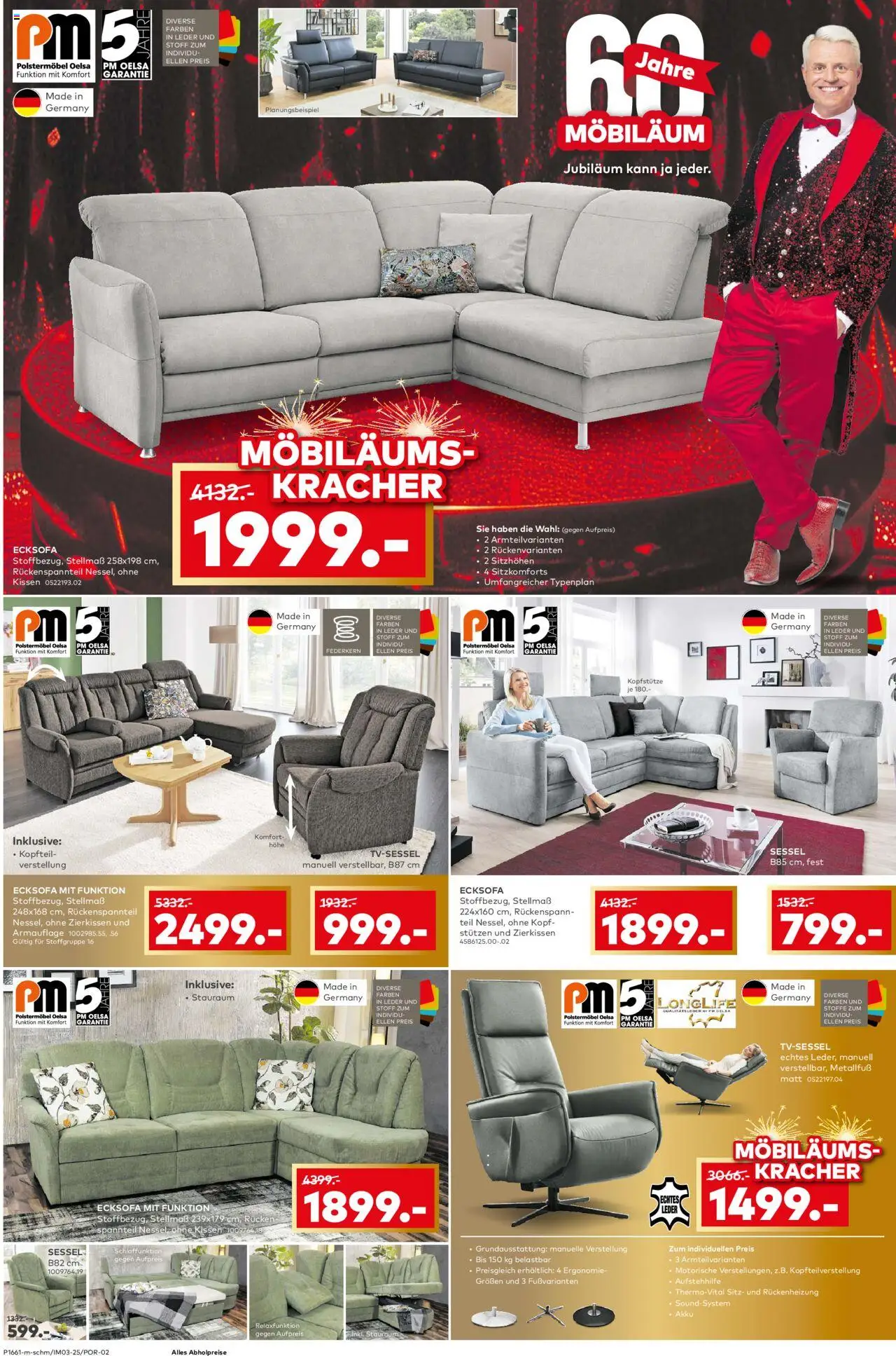 Porta! Prospekt  Potsdam – gültig ab 19.10.2025 | Seite: 2 | Produkte: Ecksofa, Kissen, Sessel, Soundsystem