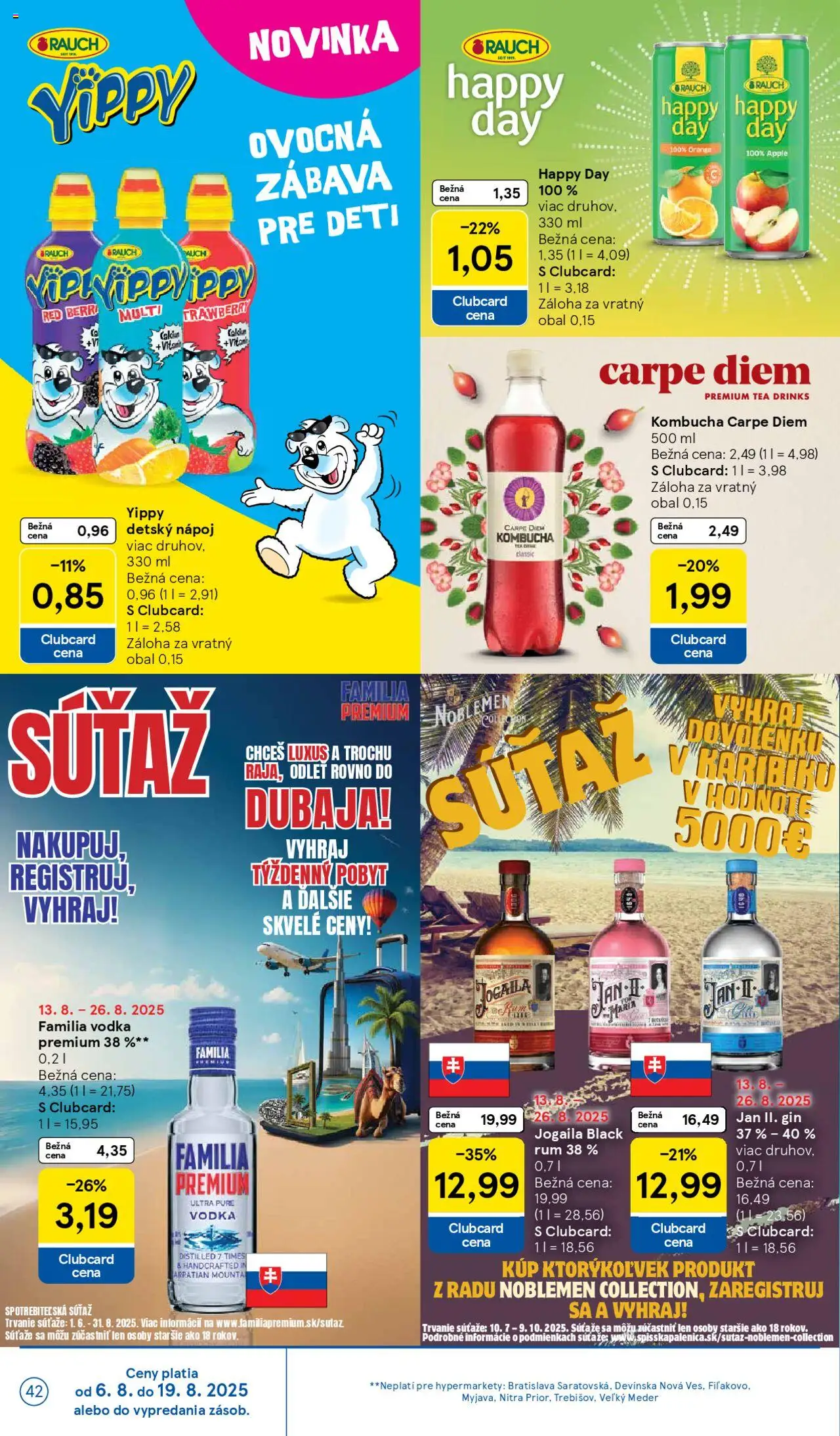 Tesco Hypermarket - leták │ platný od 13.08.2025 | Strana: 42 | Produkty: Apple, Gin, Vodka, Rum