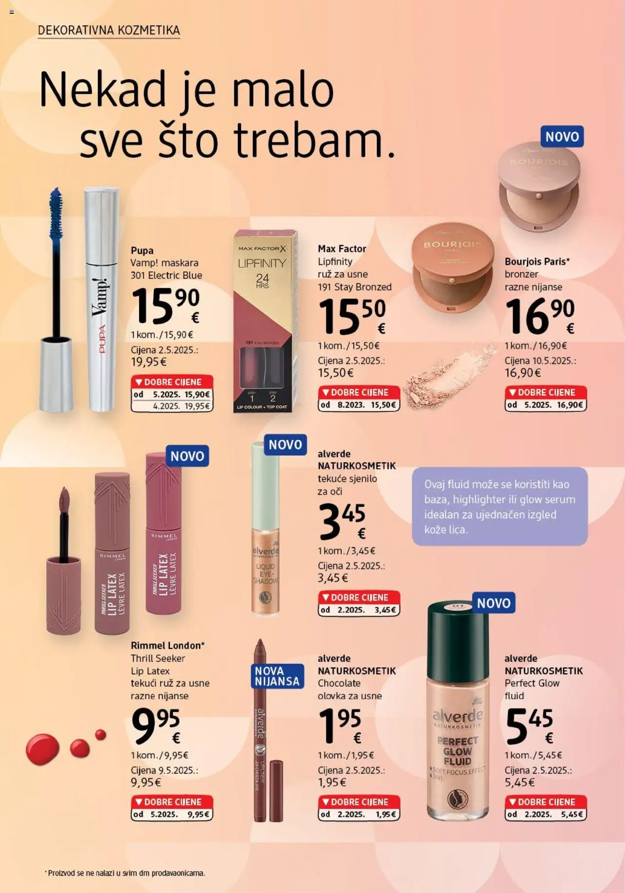 DM katalog | vrijedi od 01.07.2025 | Stranica: 20 | Proizvodi: Bronzer, Olovka za usne, Maskara, Sjenilo za oči