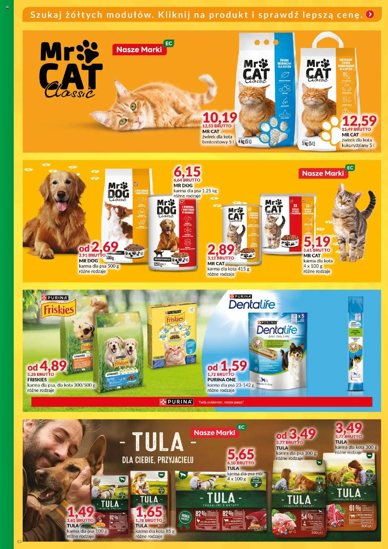 Eurocash Gazetka - Katalog Artykułów Spożywczych od 01.06.2025 | Strona: 53 | Produkty: Kurczak, Żwirek dla kota, Karma dla psa, Wołowina