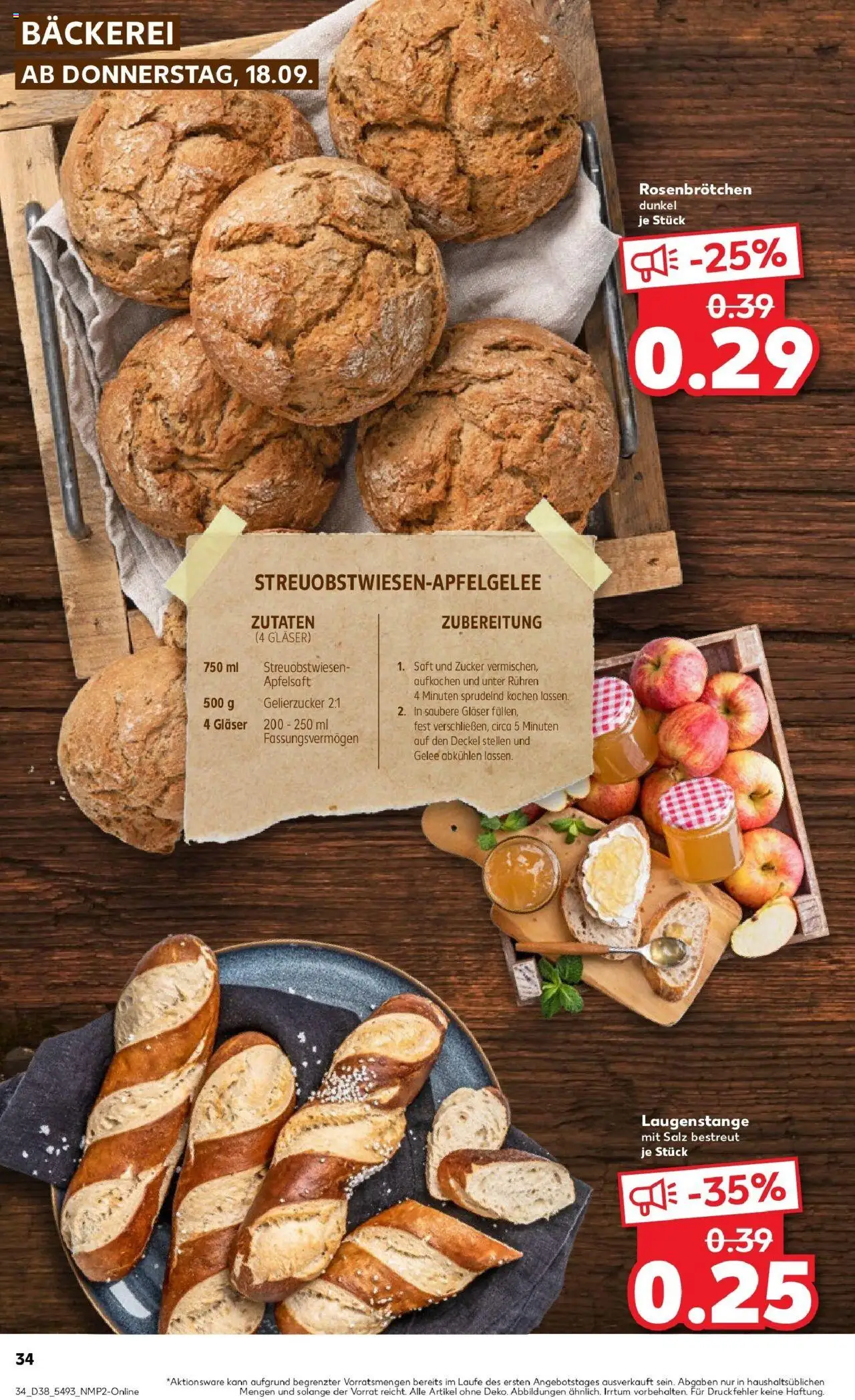 Kaufland prospekt Cham	 – gültig ab 21.09.2025 | Seite: 34 | Produkte: Gelierzucker, Bäckerei, Salz, Zucker