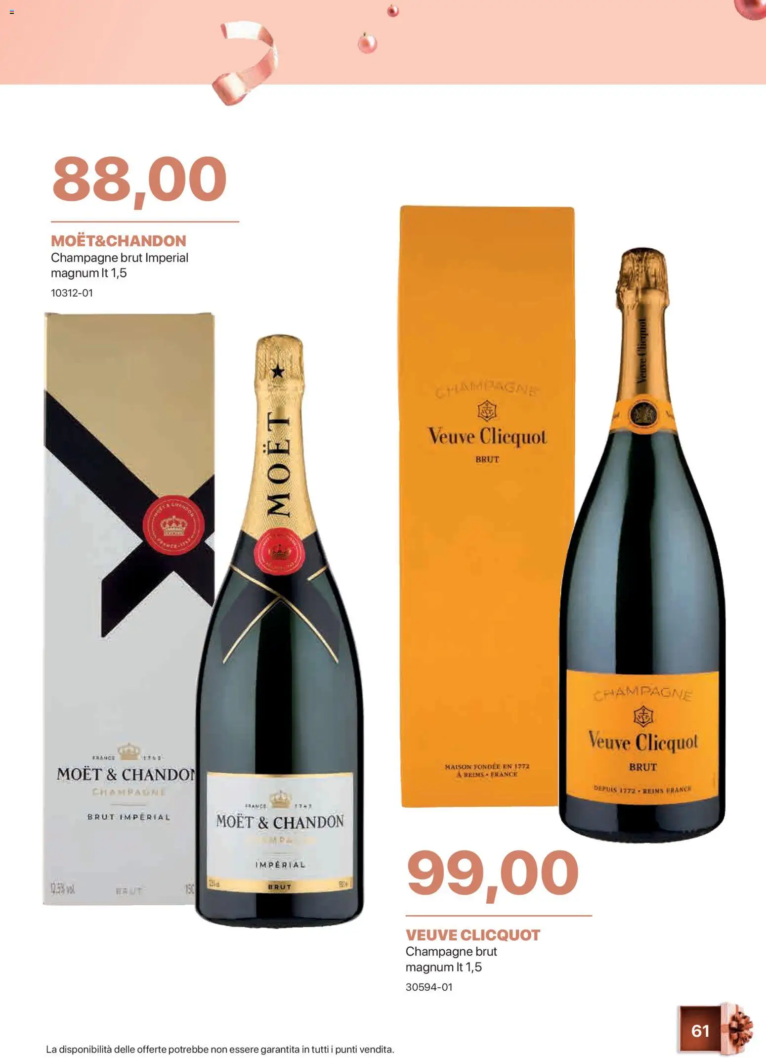 Volantino Sogegross del 05.11.2025 | Pagina: 61 | Prodotti: Champagne