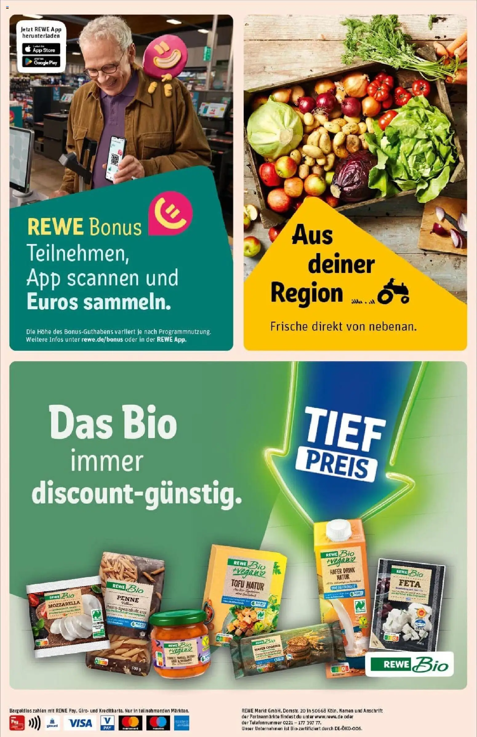 Rewe prospekt Salzgitter	 – gültig ab 26.10.2025 | Seite: 4 | Produkte: Feta, Mozzarella, Pasta