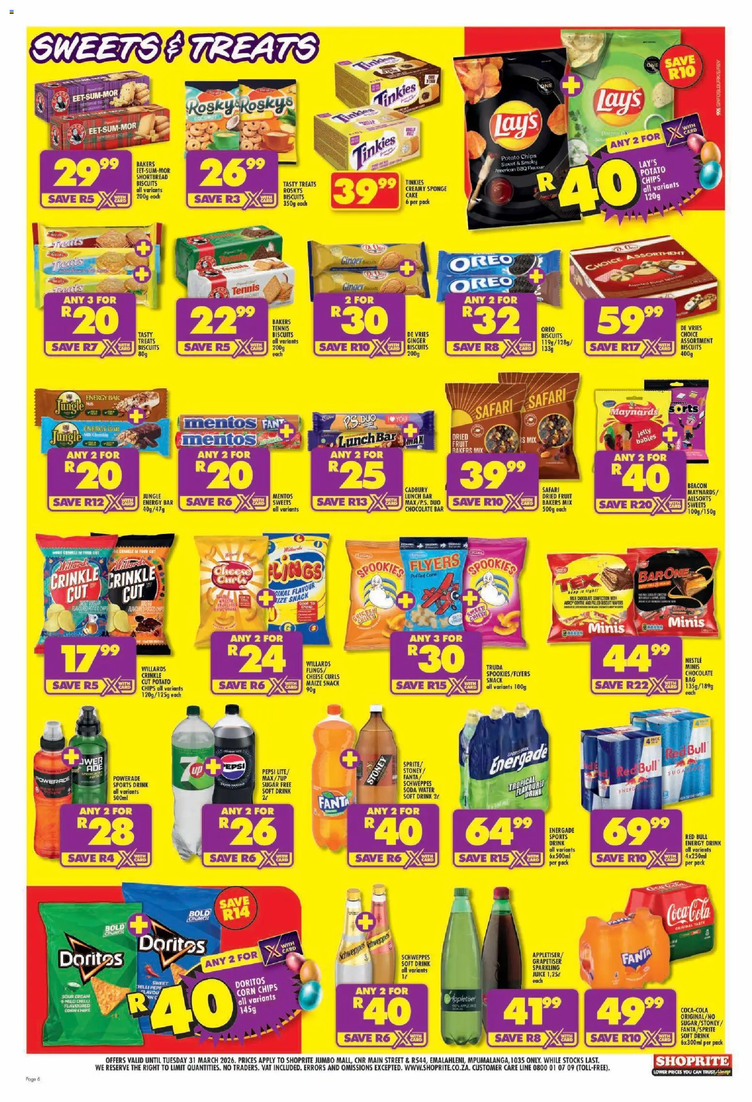 New Shoprite catalogue – valid from 19.03.2026 | Page: 6 | Products: Cake, Bag, Sugar, Chilli