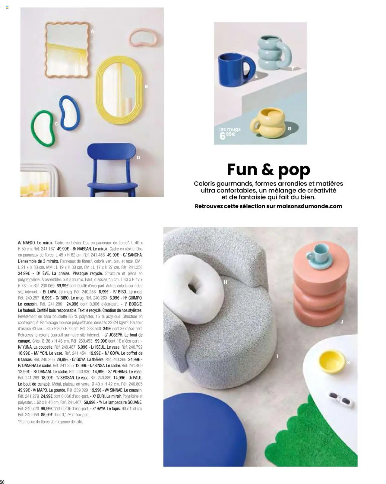  | Page: 58 | Produits: Mugs, Plateau, Mousse, Cadre