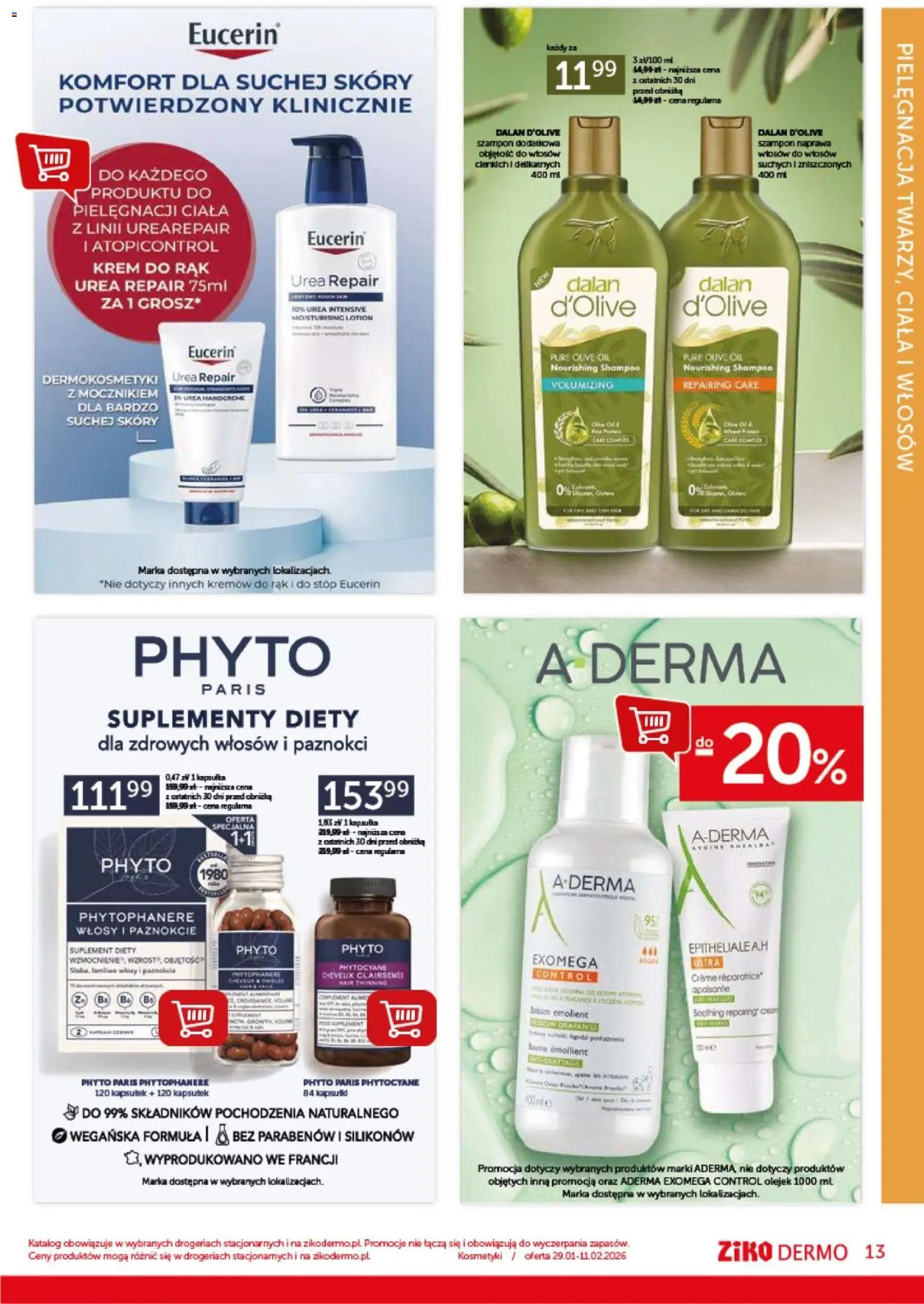 Ziko Gazetka od 29.01.2026 | Strona: 13 | Produkty: Kosmetyki, Szampon, Krem do rąk, Krem