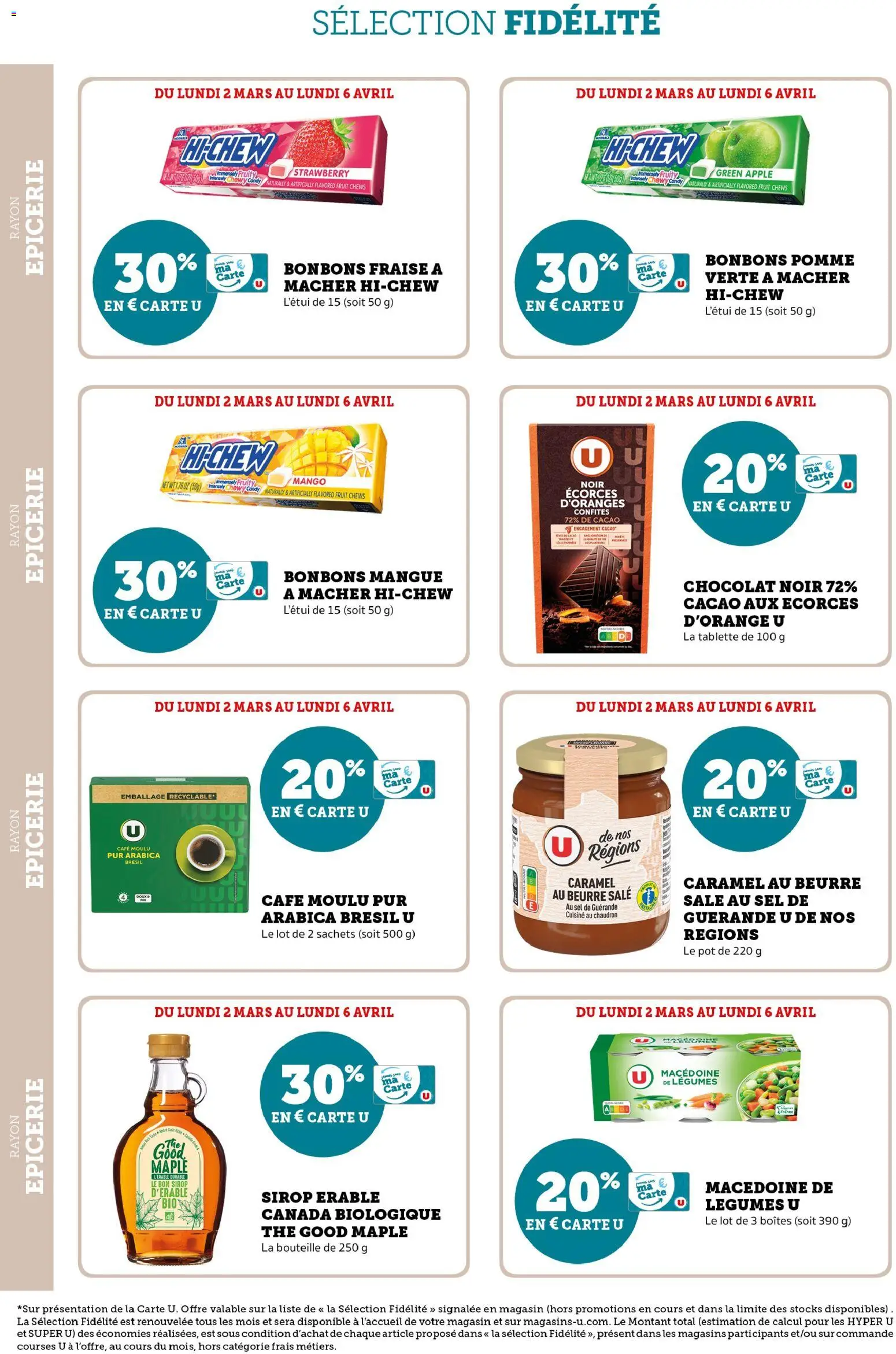 {H1} | Page: 18 | Produits: Tablette, Pomme, Chocolat, Thé