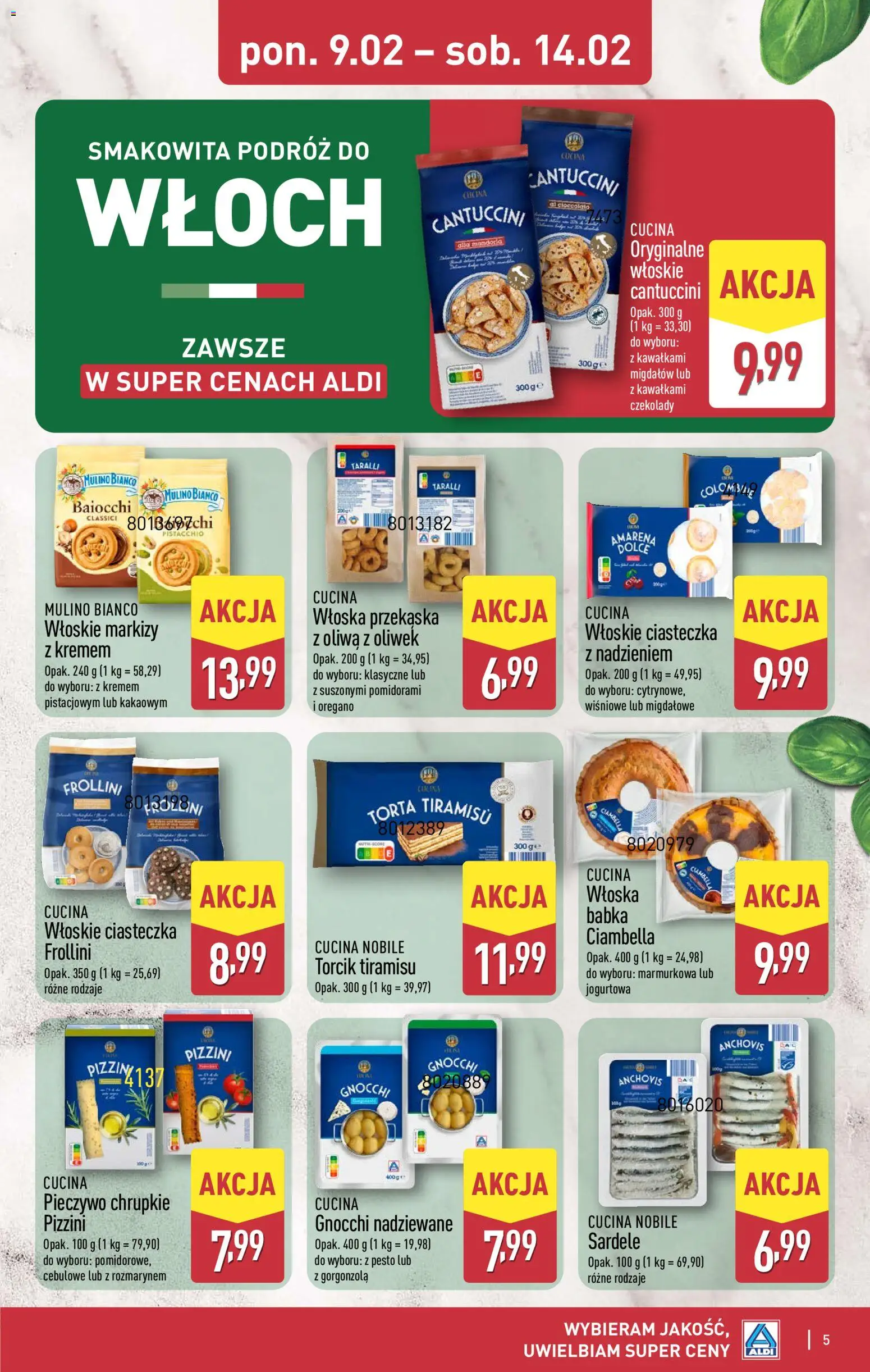 Aldi Gazetka - Smakowita podróż do Włoch od 09.02.2026 | Strona: 5