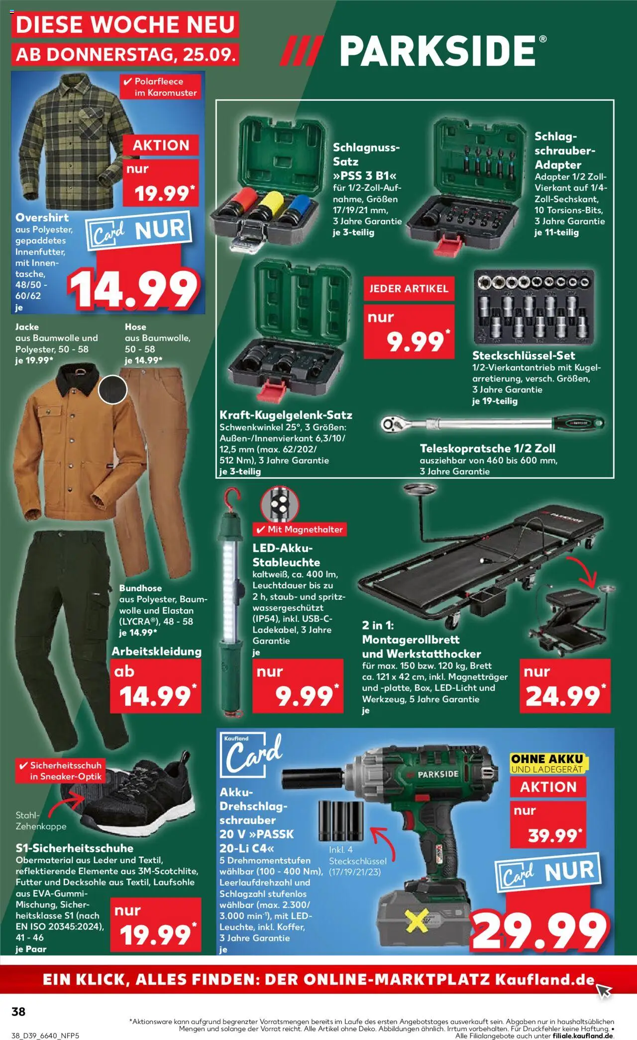 Kaufland Prospekt 	 – gültig ab 25.09.2025 | Seite: 38 | Produkte: Shirt, Adapter, Jacke, Ladegerät