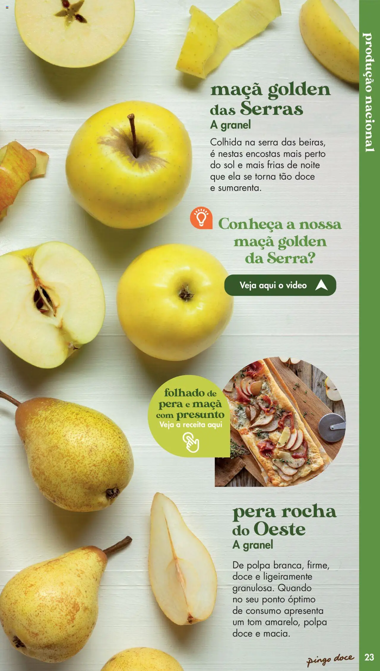 Pingo Doce - Catálogo Fruta e Legumes │ válido de 20.05.2025 | Página: 23 | Produtos: Vídeo, Maça, Presunto
