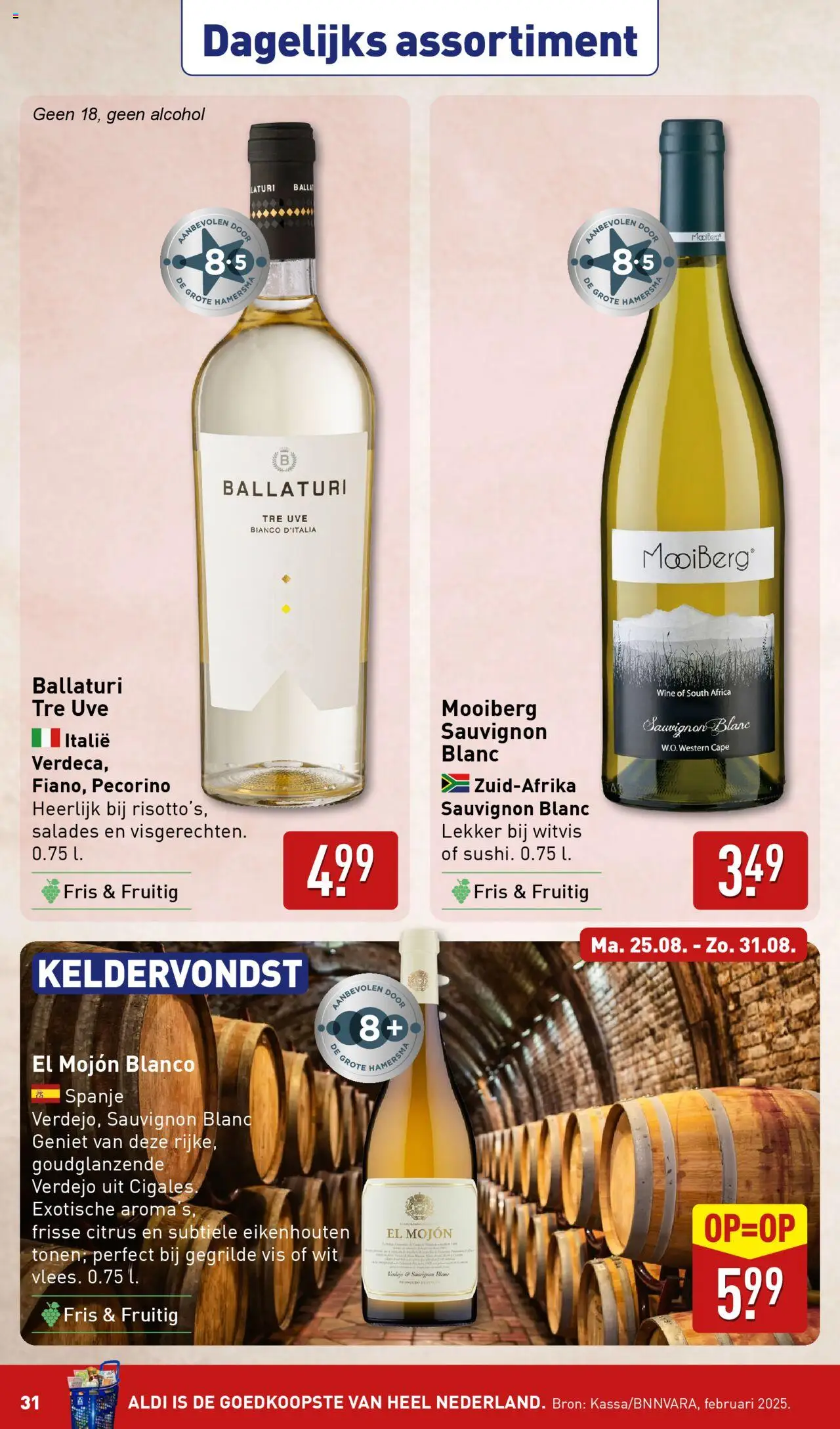  | Pagina: 31 | Producten: Ham, Vis, Salades, Alcohol