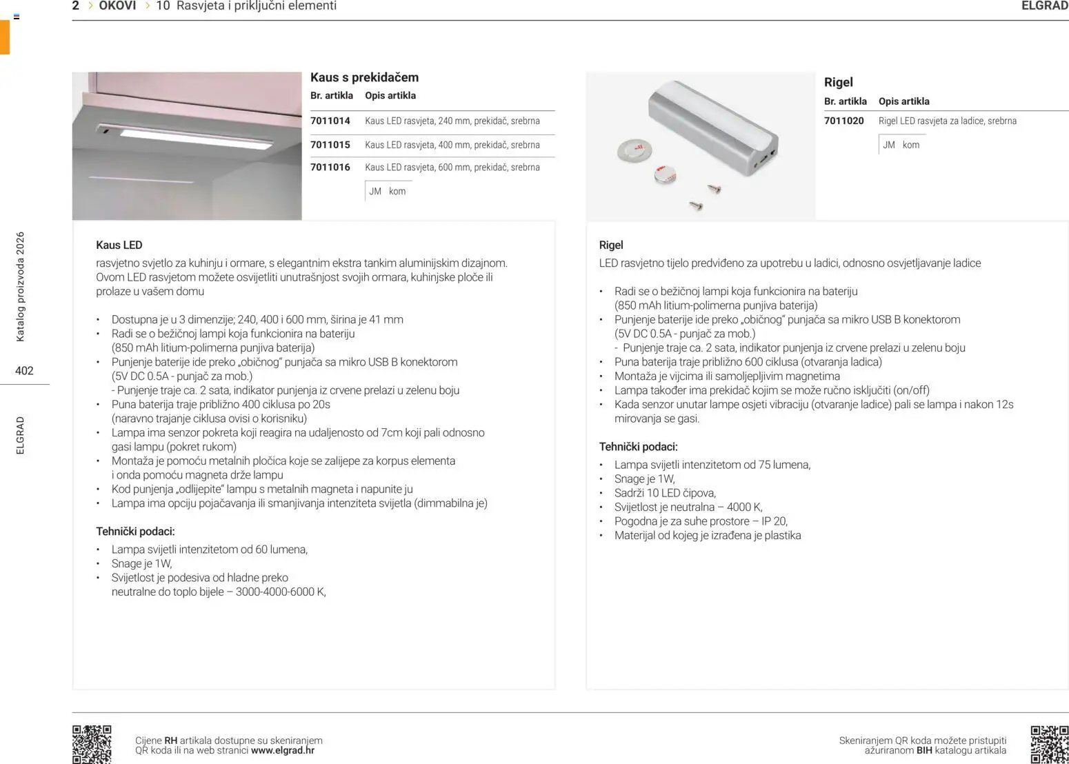 Elgrad katalog | vrijedi od 14.04.2026 | Stranica: 11 | Proizvodi: Baterija, Rasvjeta, Ladice, Baterije