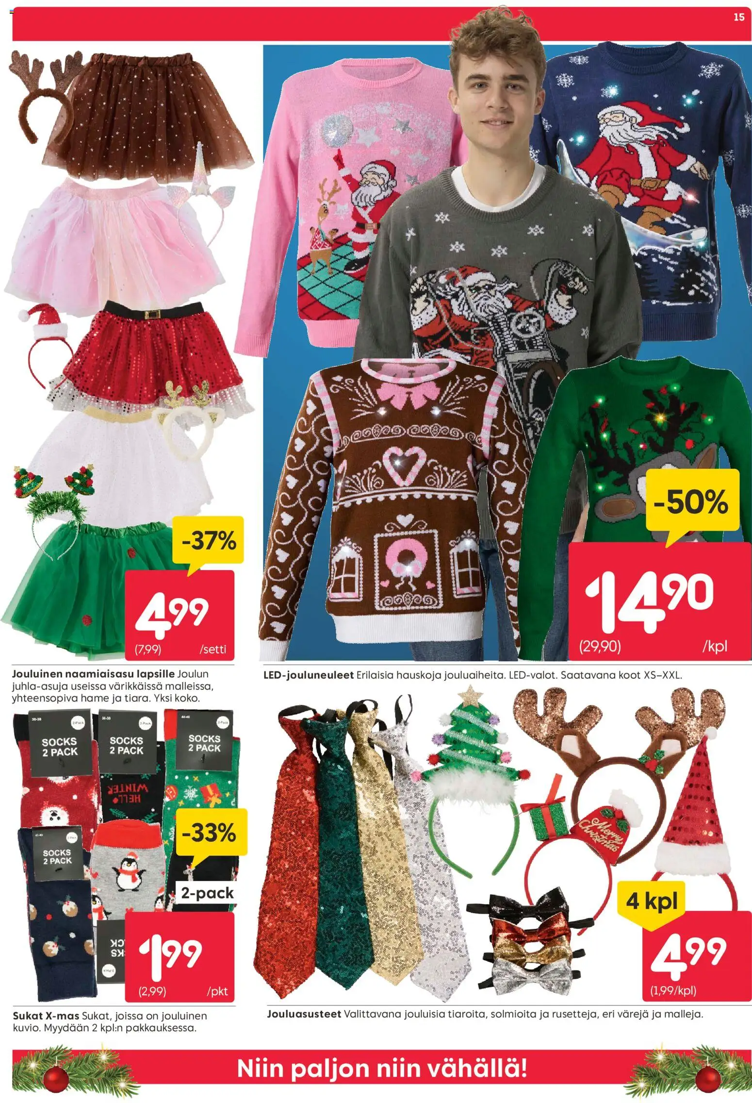 Rusta tarjoukset – voimassa 01.12.2025 alkaen | Sivu: 15 | Tuotteet: Hame, Sukat