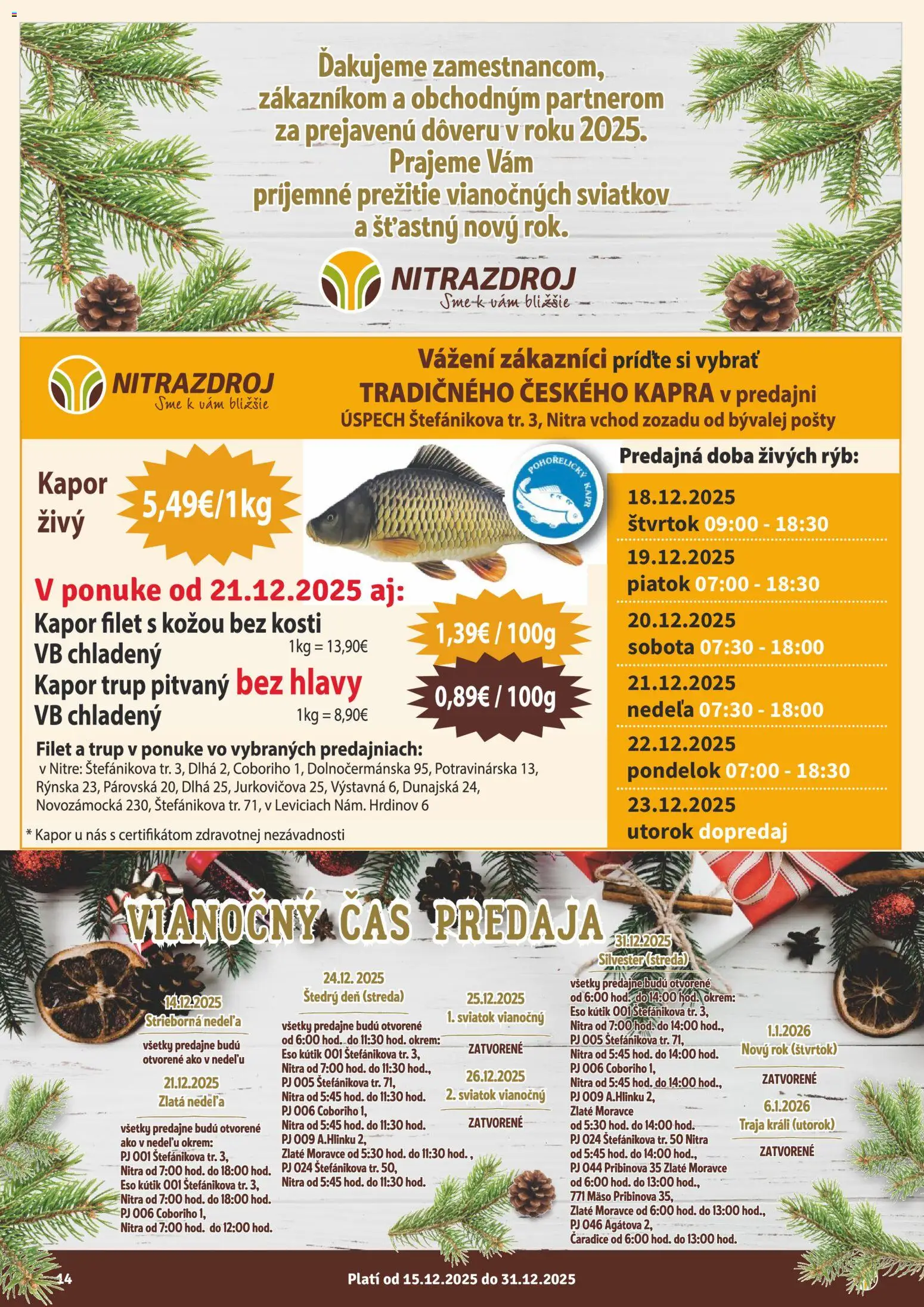 Nové Nitrazdroj akcie – leták je platný od 15.12.2025 | Strana: 14