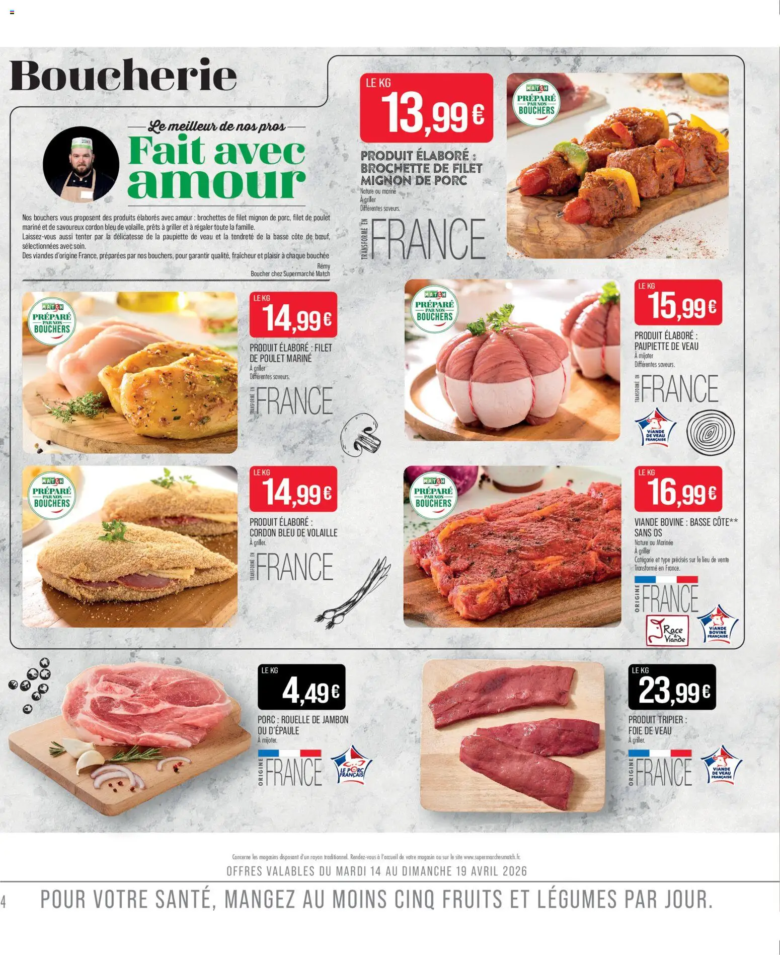 {H1} | Page: 4 | Produits: Jambon, Viande, Porc, Basse côte