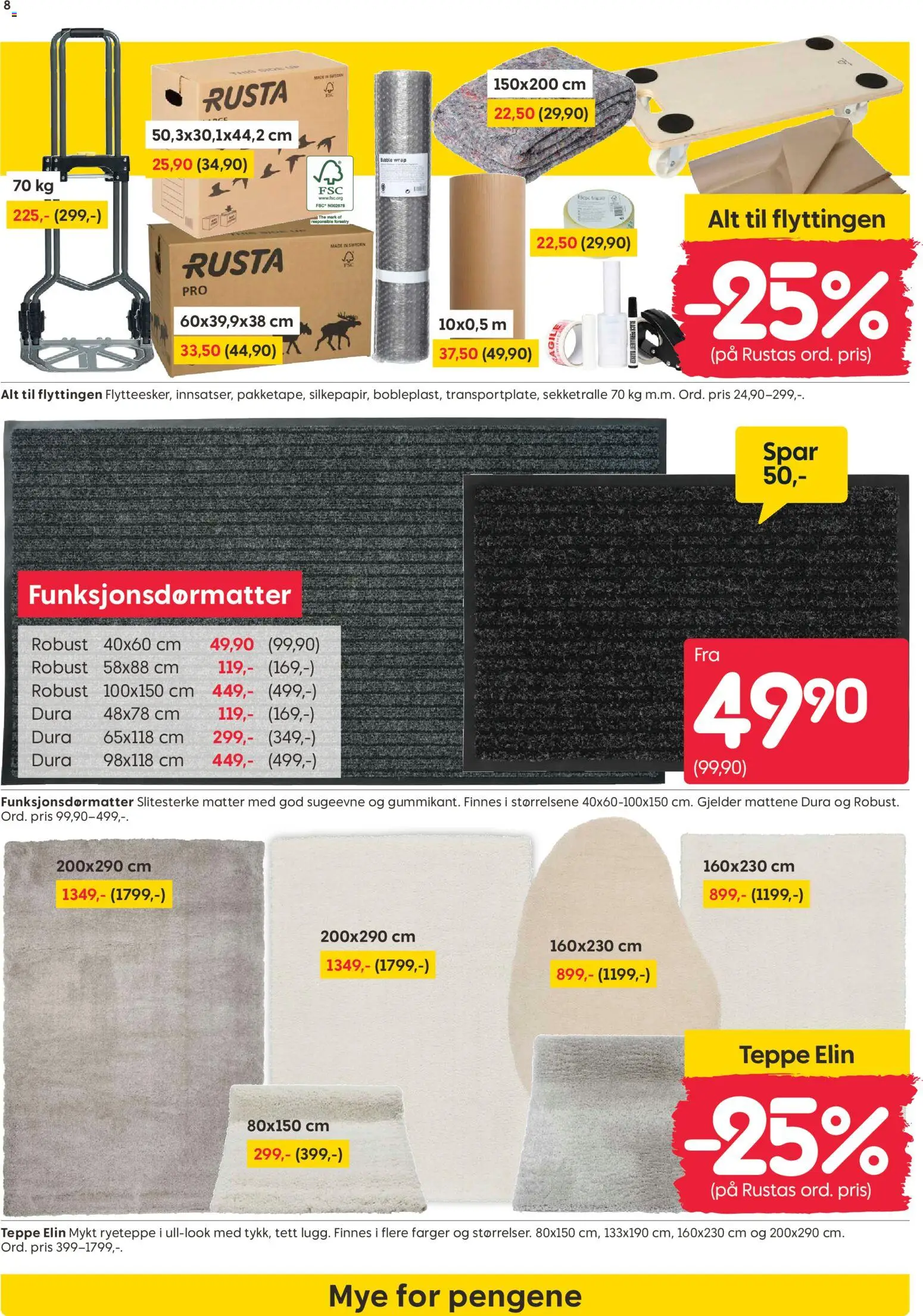 {H1} | Side: 8 | Produkter: Teppe