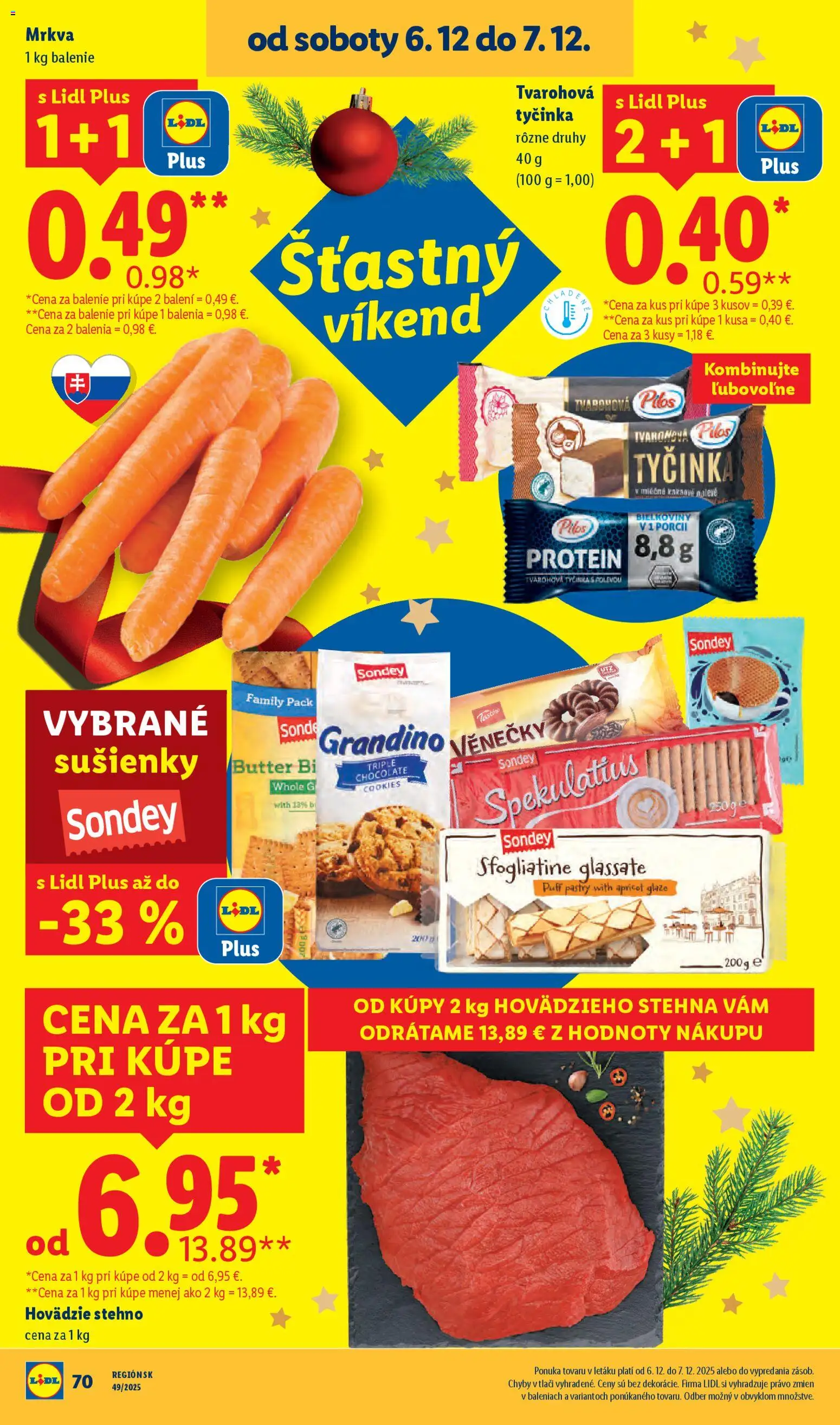 Nové Lidl akcie – leták je platný od 01.12.2025 | Strana: 96 | Produkty: Protein, Mrkva