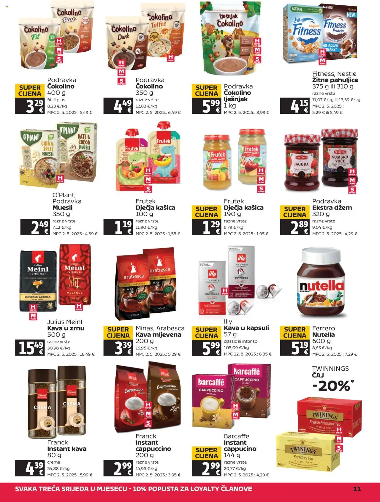 Tommy katalog | vrijedi od 11.09.2025 | Stranica: 11 | Proizvodi: Nutella, Kava, Barcaffe, Pahuljice