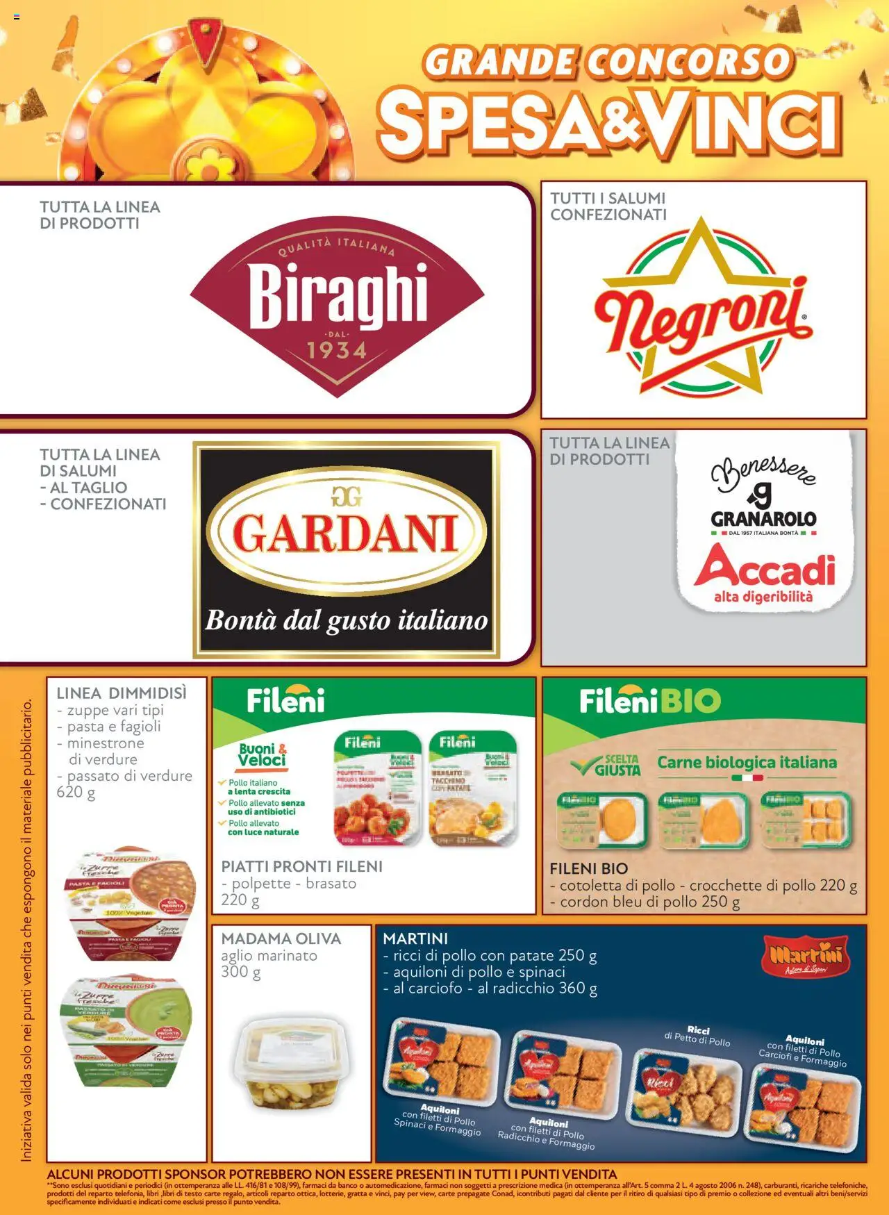 Volantino Conad del 22.10.2025 | Pagina: 6 | Prodotti: Pollo, Fagioli, Patate, Spinaci