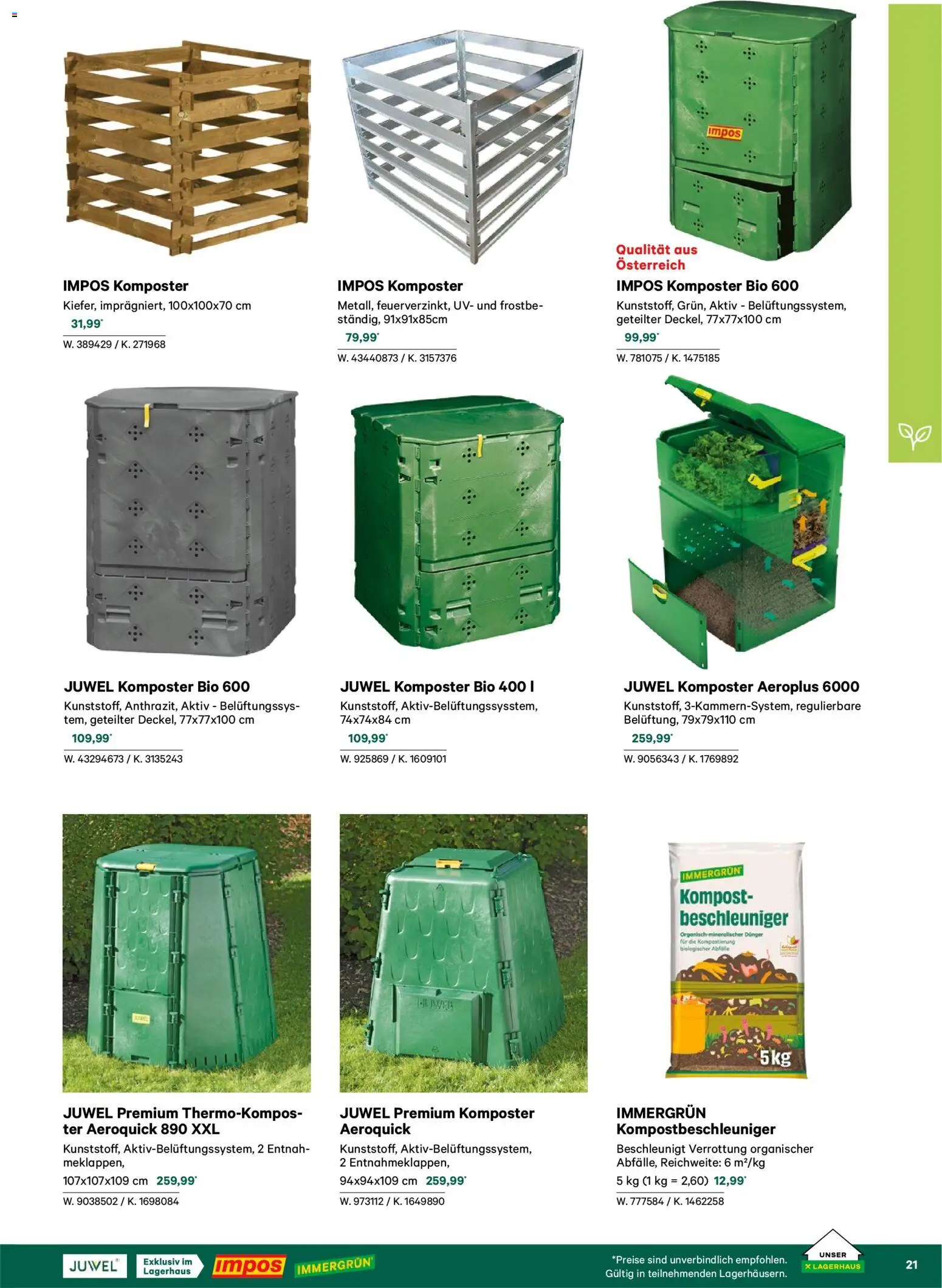 Lagerhaus  Garten und Freizeit Katalog 2026 gültig ab 22.02.2026 | Seite: 21